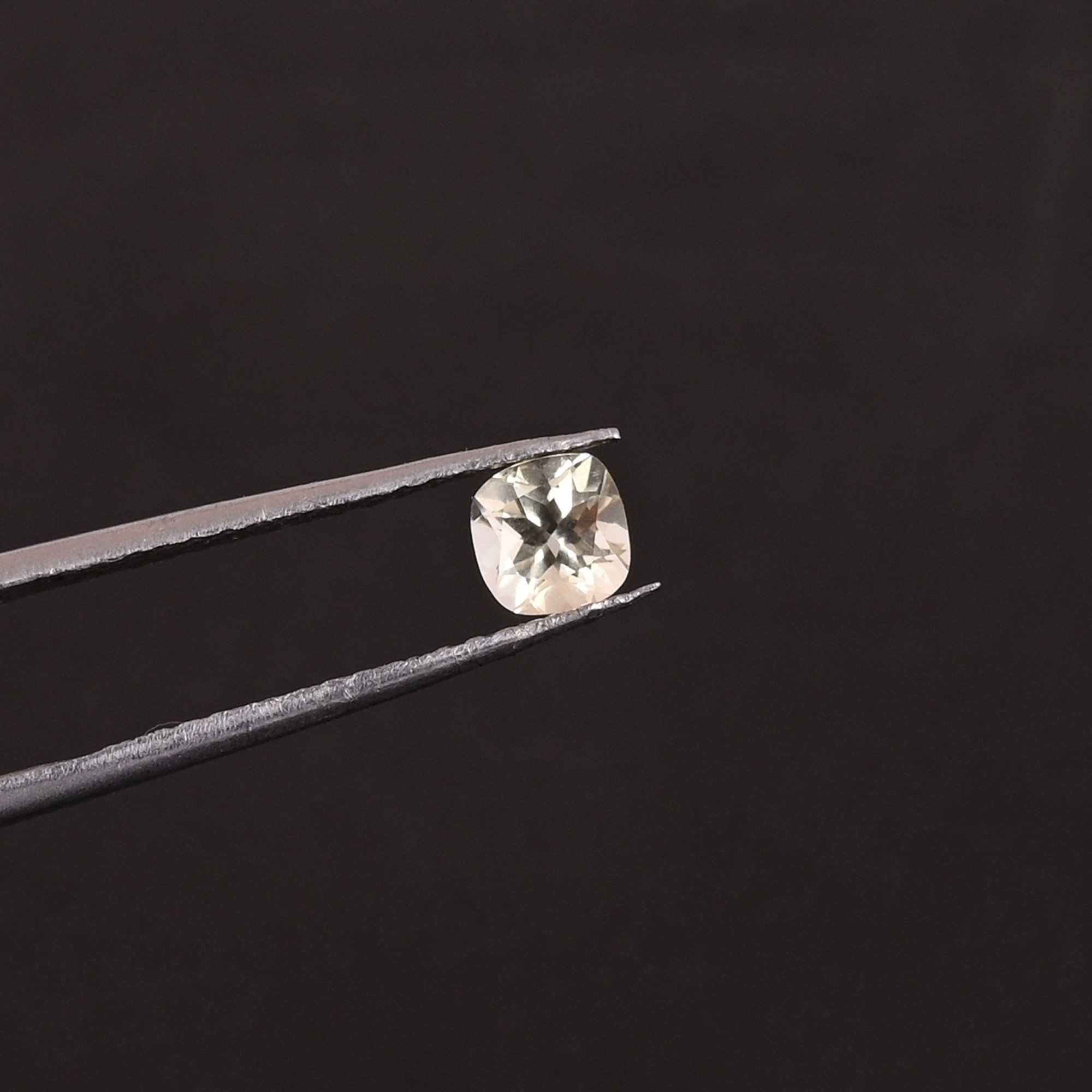 Natural Lemon Quartz 7X7MM Cushion Normal Cut 280Cts 2Pcs Gemstone Lot Making For Jewelry