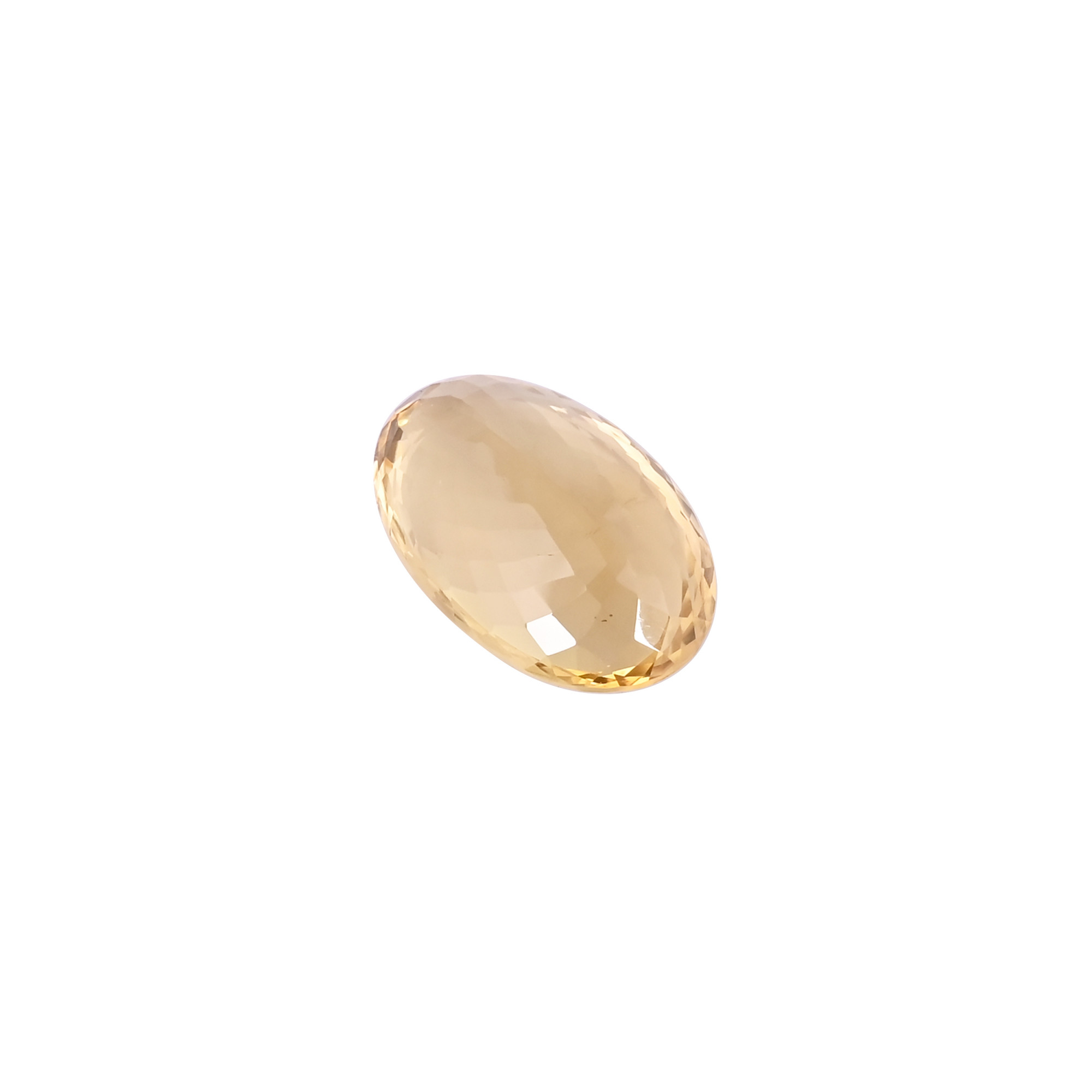 Natural Lemon Quartz 33X23MM Oval Checker Cut 5930Cts 1 Piece Gemstone For Making Jewelry