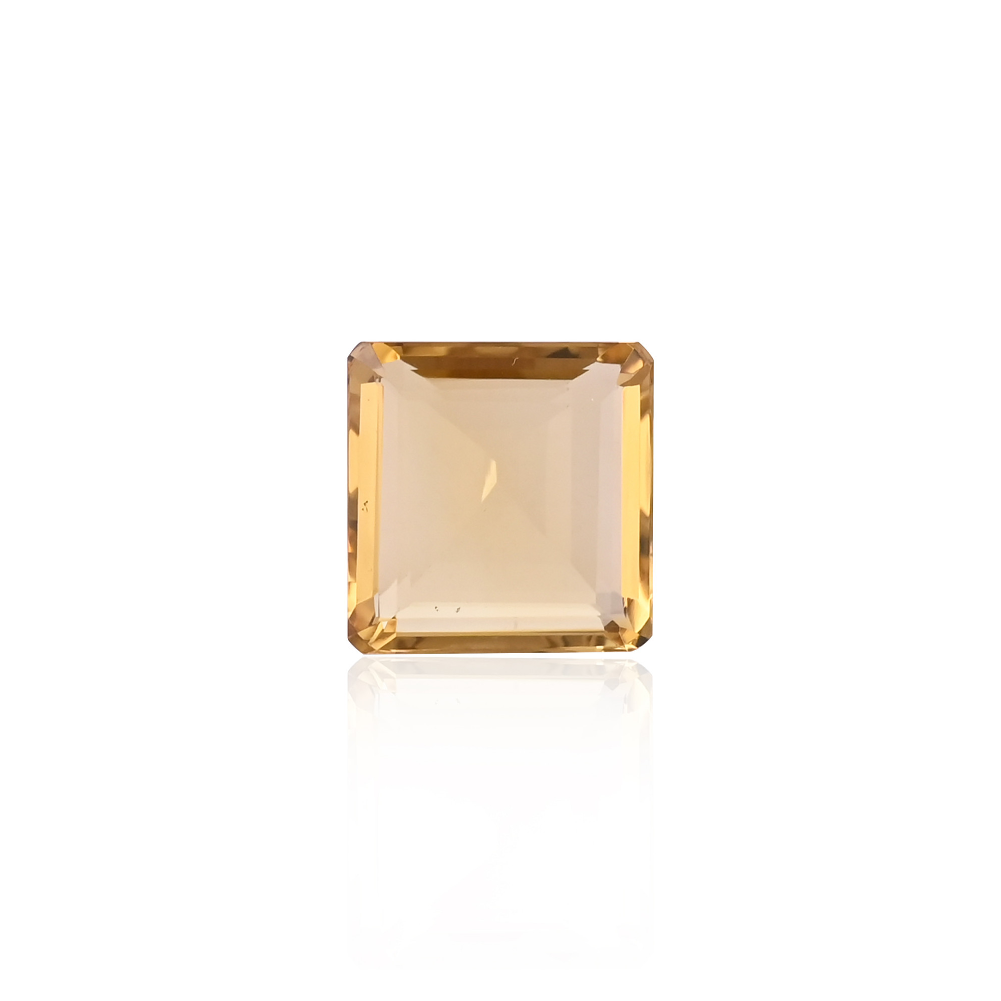 Natural Lemon Quartz 24MM Square Normal Cut 50Cts 1 Piece Gemstone For Making Jewelry