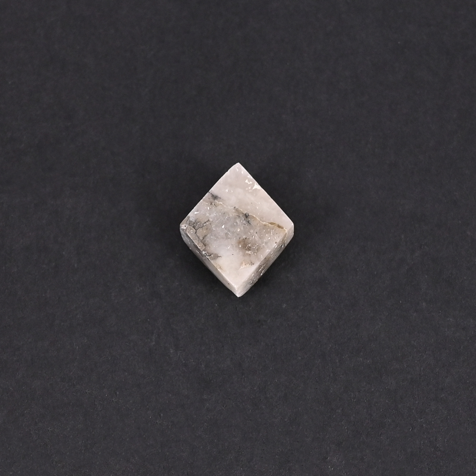 Natural Pyrite Marcasite Loose Gemstone 74 Carat Rectangle 14x12 mm Flat-back Cabochon for Jewelry Making 1 Pcs