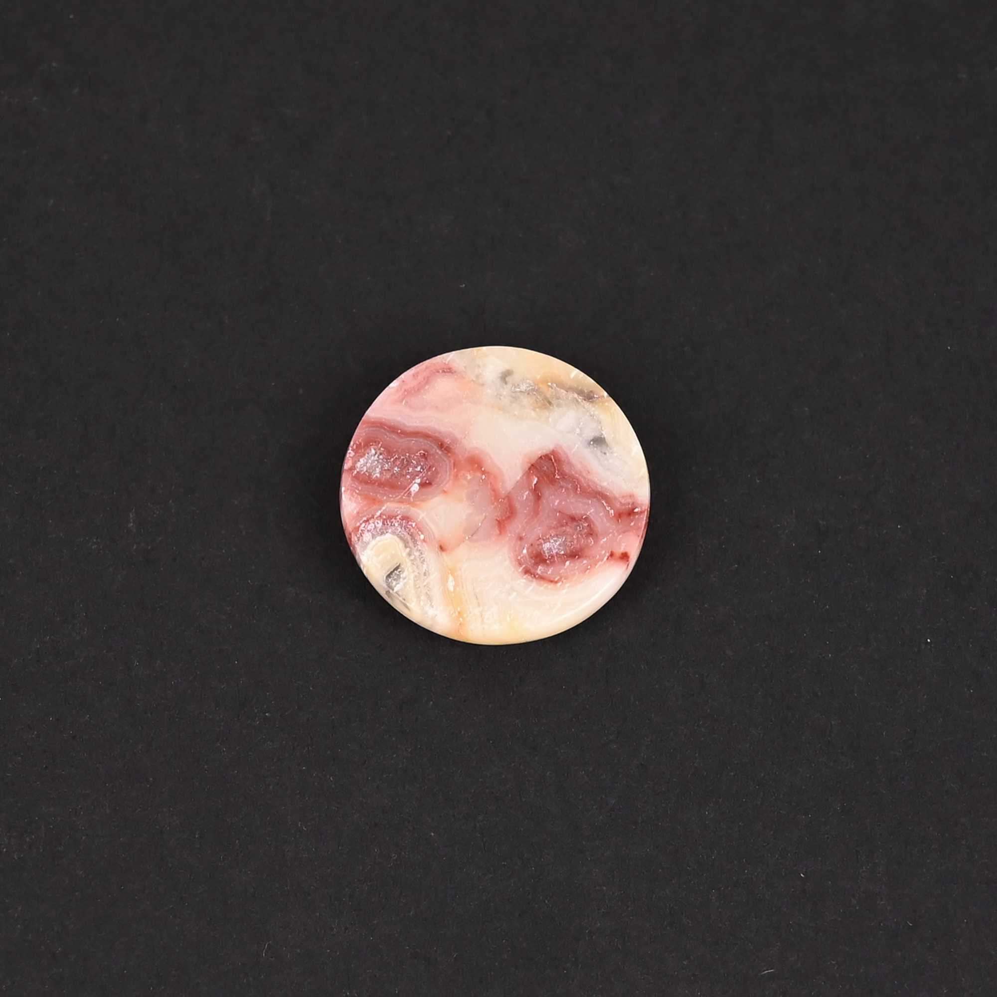 Premium Natural Crazy Lace Agate Round Shape 185 Carat Cabochon Loose Gemstone