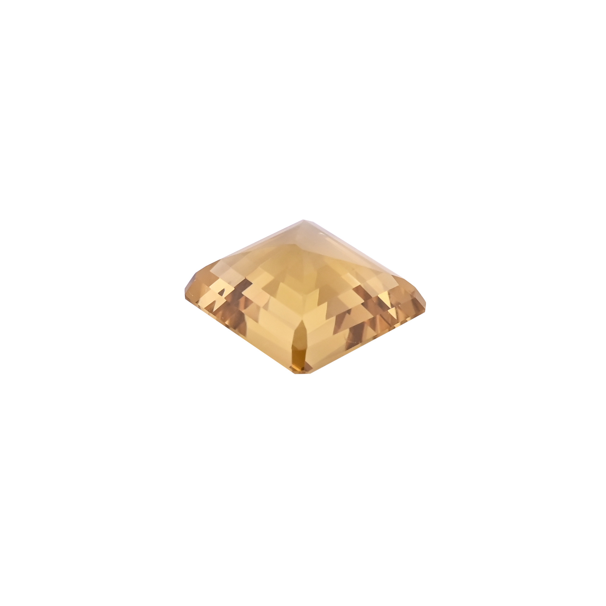Natural Lemon Quartz 24MM Square Normal Cut 50Cts 1 Piece Gemstone For Making Jewelry