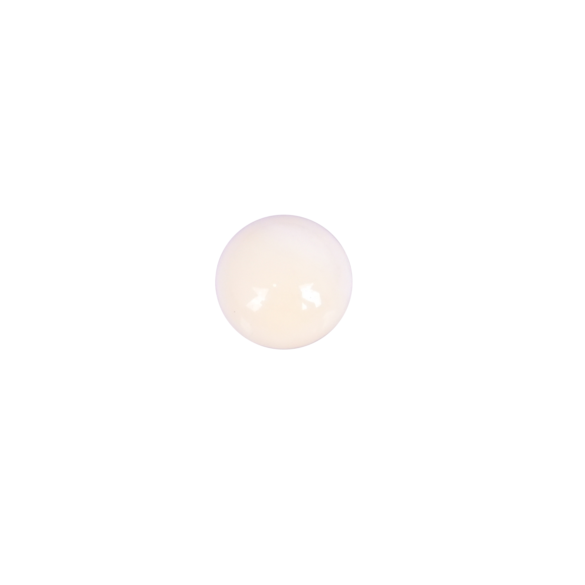 Natural White Agate Loose Gemstone 17 Carat Round 8x8 mm Flat-back Cabochon for Jewelry Making 1 Pcs