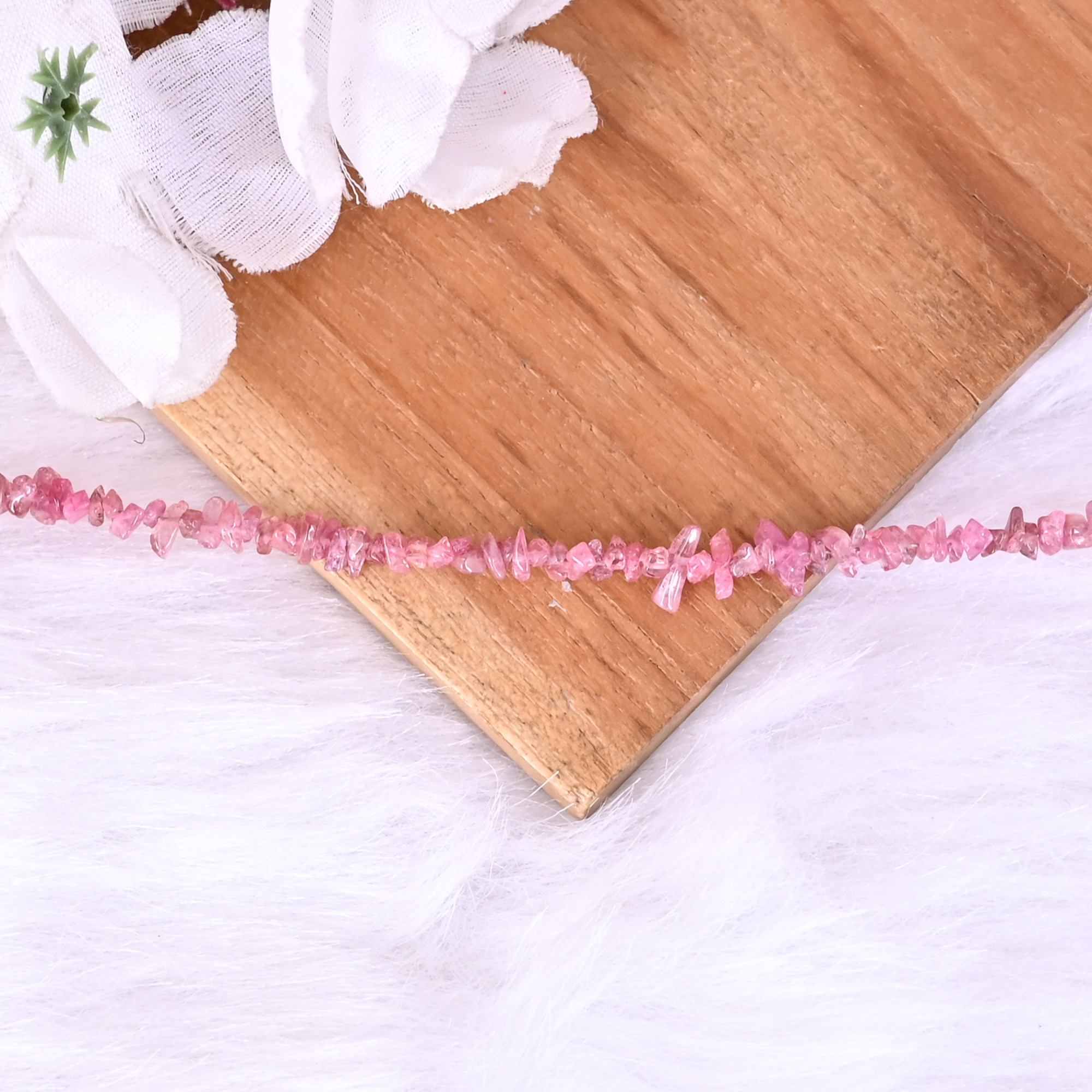 Natural Pink Tourmaline Loose Gemstone 122 Gram Mix Size Irregular Briolette Beads Strand for Jewelry Making  1 Line Strand