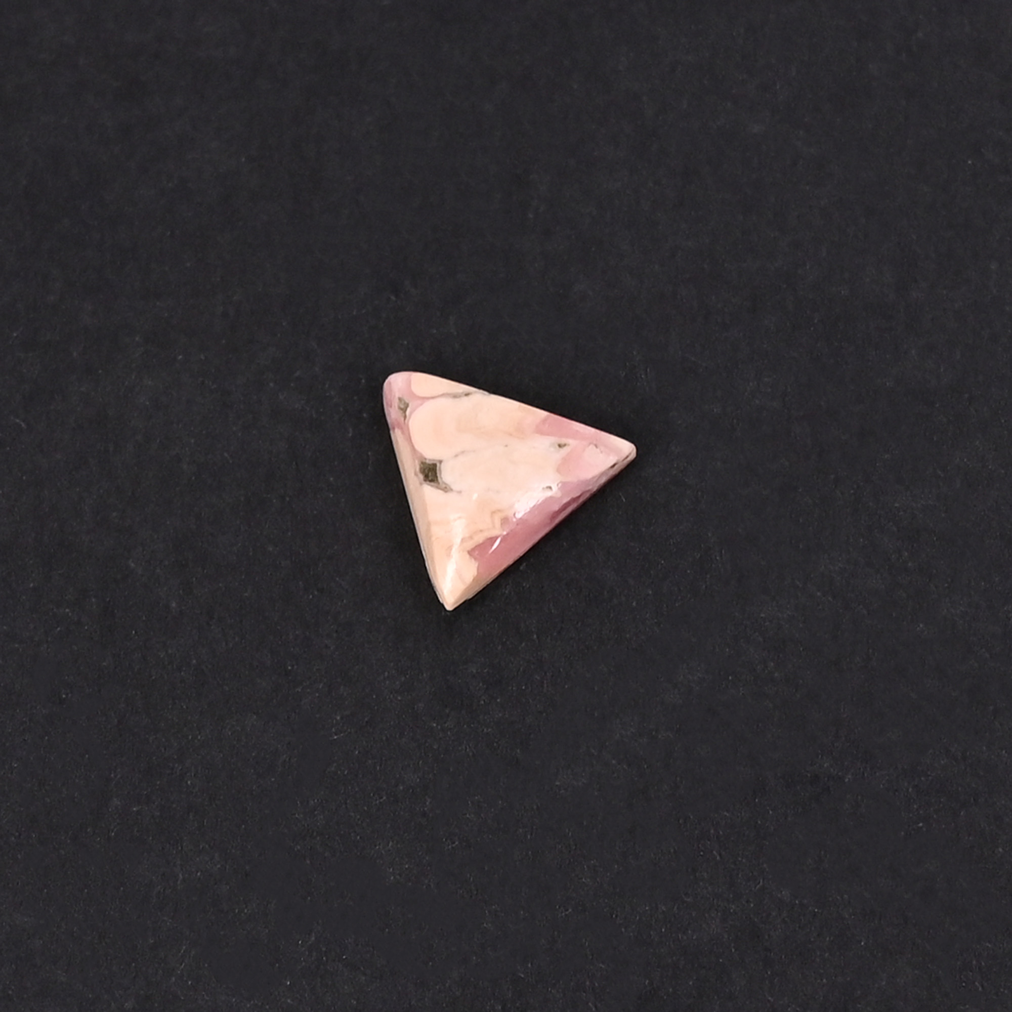 Natural Rhodochrosite Loose Gemstone 15 Carat Triangle 7x7 mm Flat-back Cabochon for Jewelry Making 1 Pcs