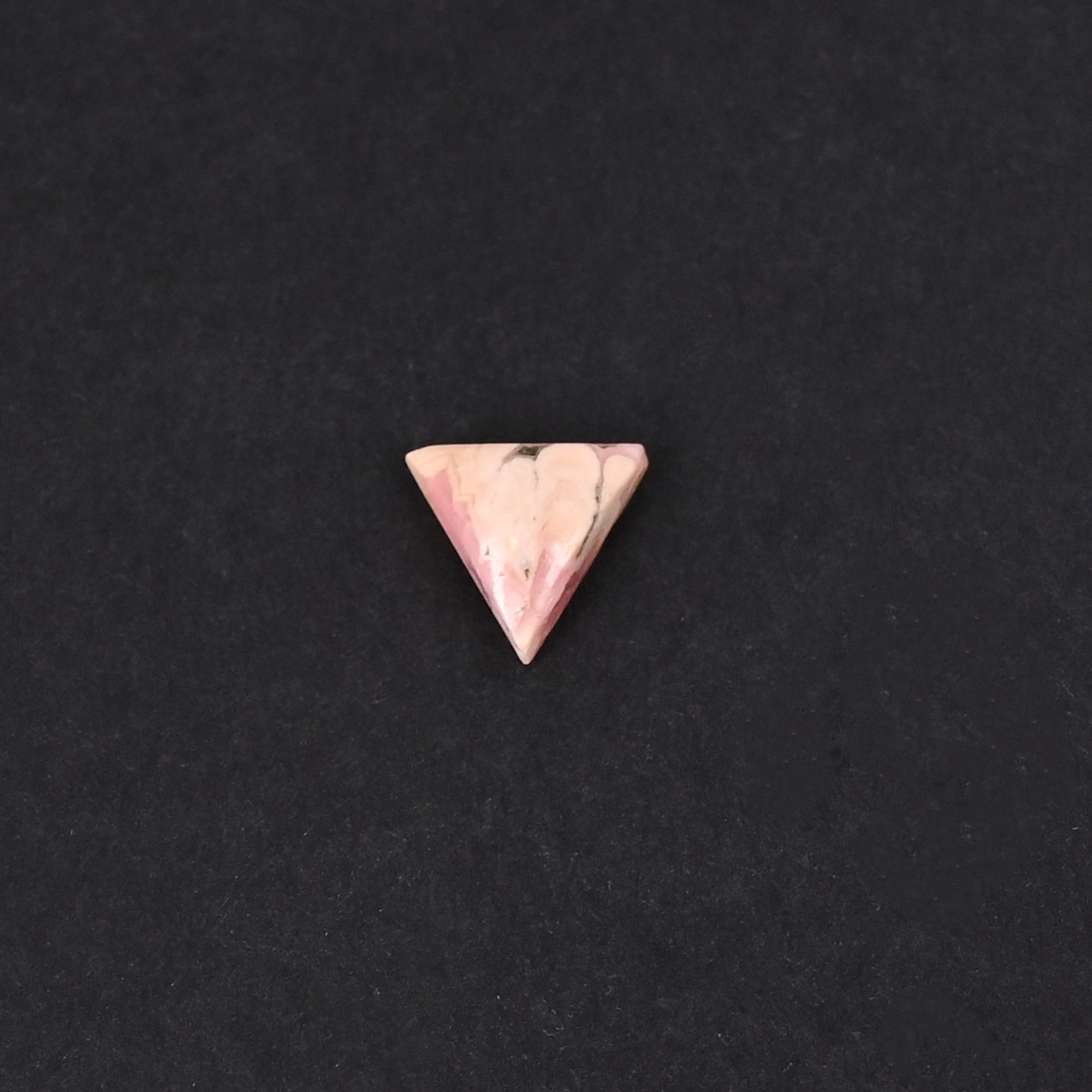 Natural Rhodochrosite Loose Gemstone 15 Carat Triangle 7x7 mm Flat-back Cabochon for Jewelry Making  1 Pcs