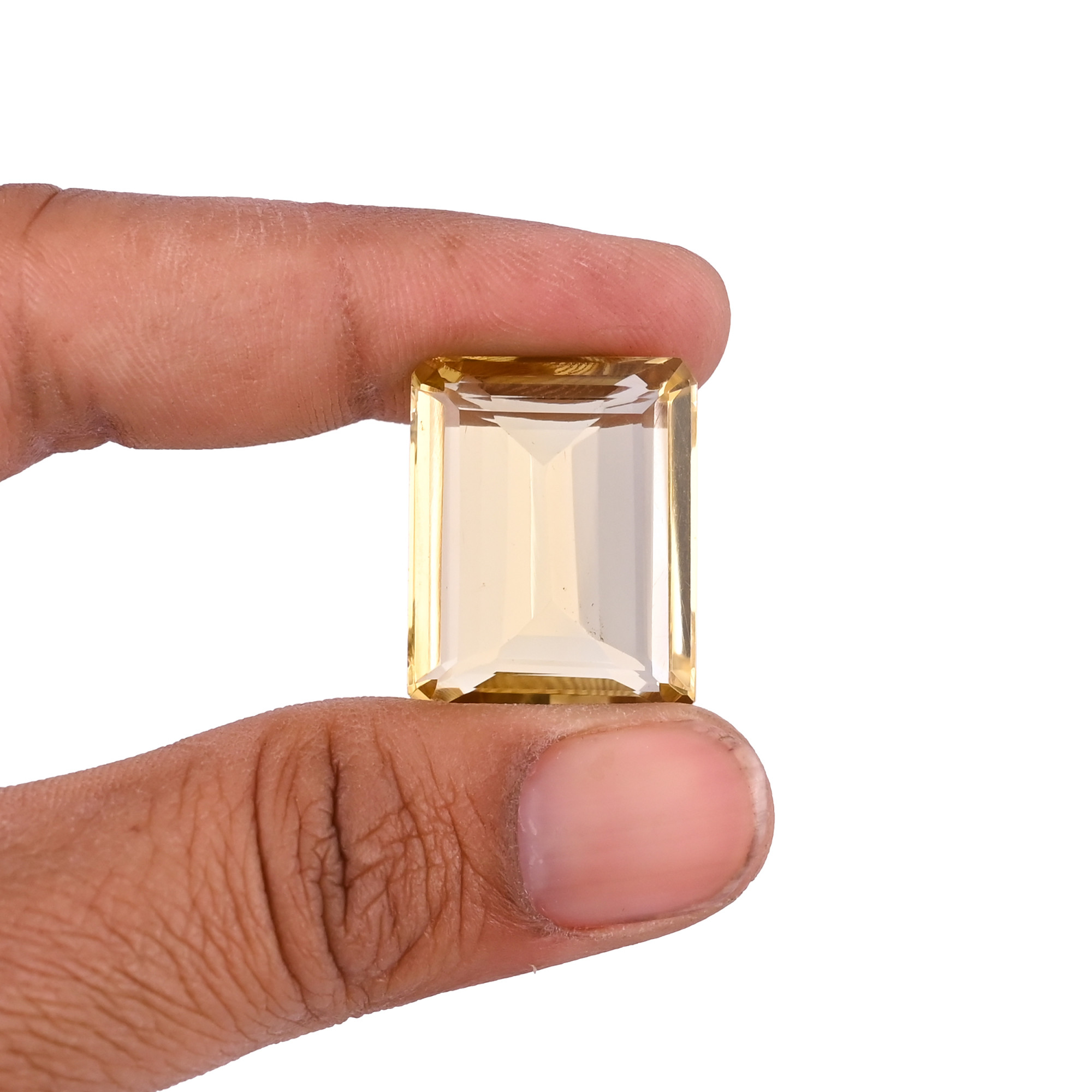 Natural Lemon Quartz 19X24MM Octagon Cut 3410Cts 1 Piece Gemstone For Making Jewelry