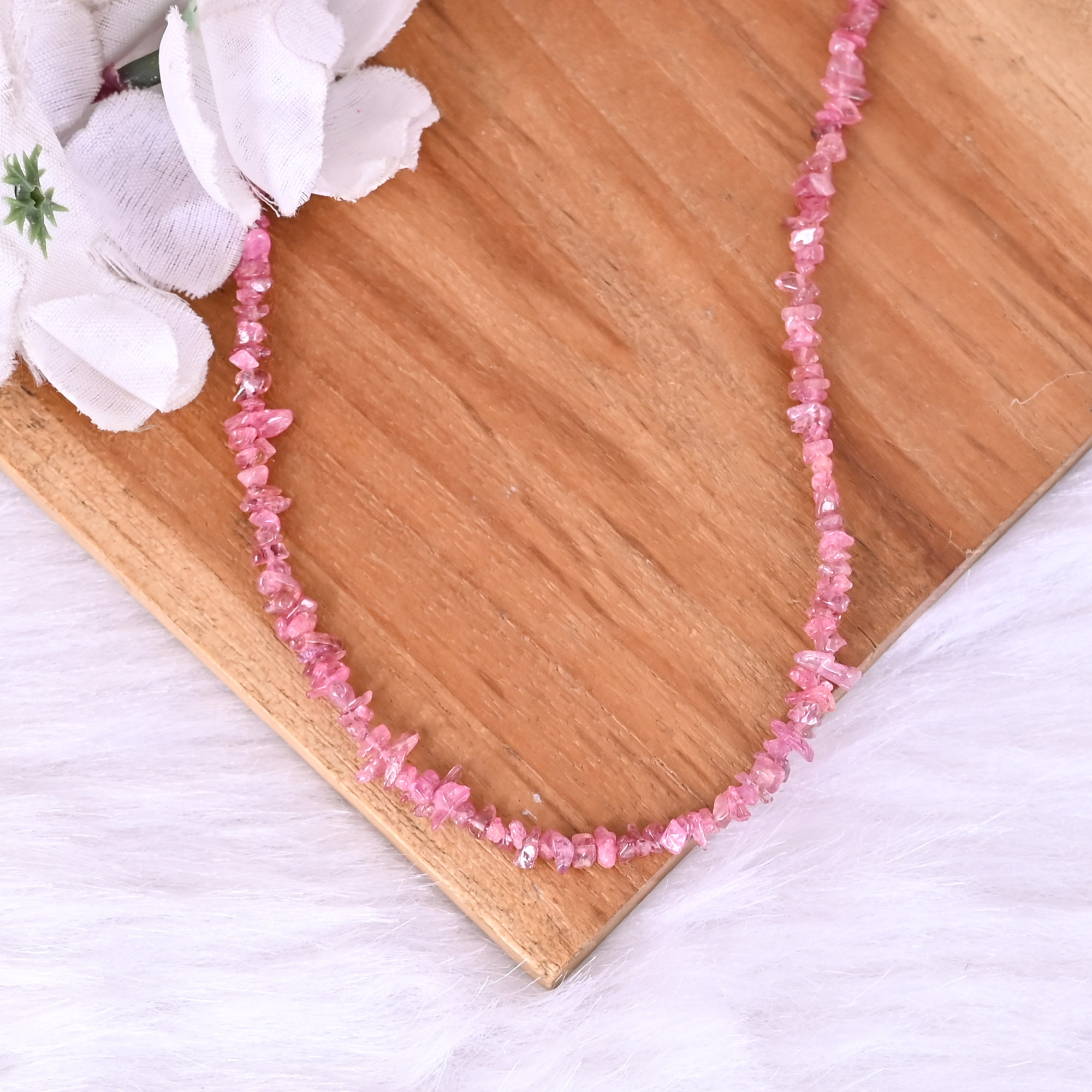 Natural Pink Tourmaline Loose Gemstone 122 Gram Mix Size Irregular Briolette Beads Strand for Jewelry Making  1 Line Strand