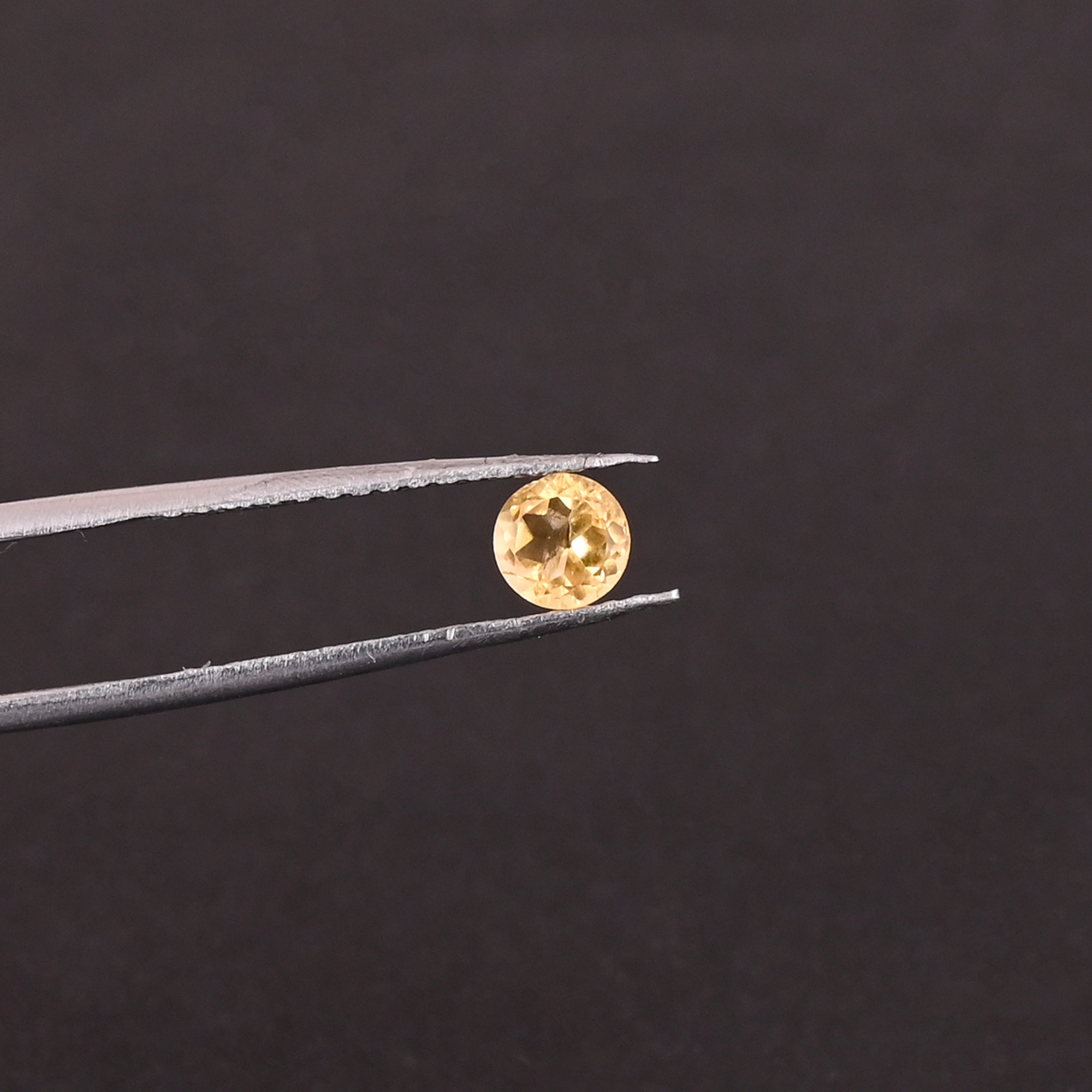 Natural Citrine 5MM Round Normal Cut 295Cts 6Pcs Gemstone Lot For Making Jewelry