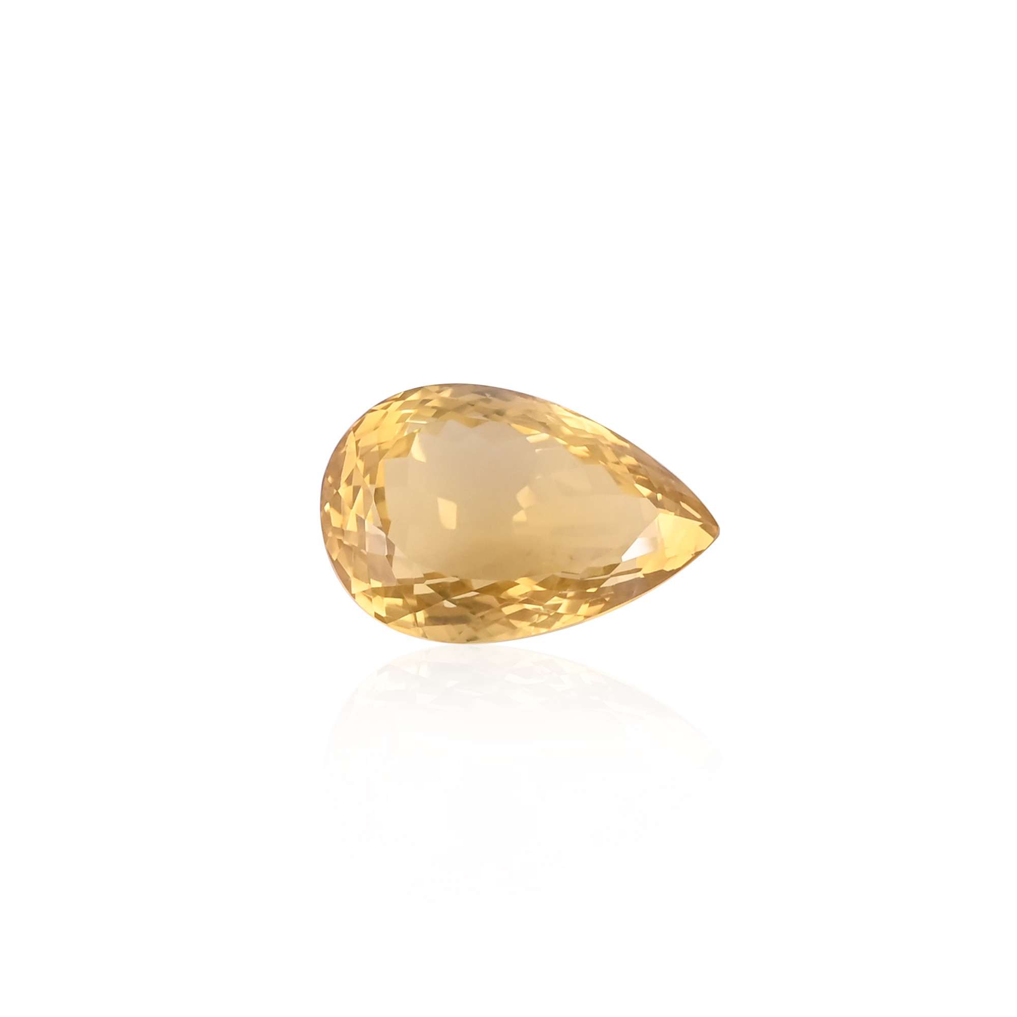 Natural Lemon Quartz 30X20MM Pear Normal Cut 5565Cts 1 Piece Gemstone For Making Jewelry