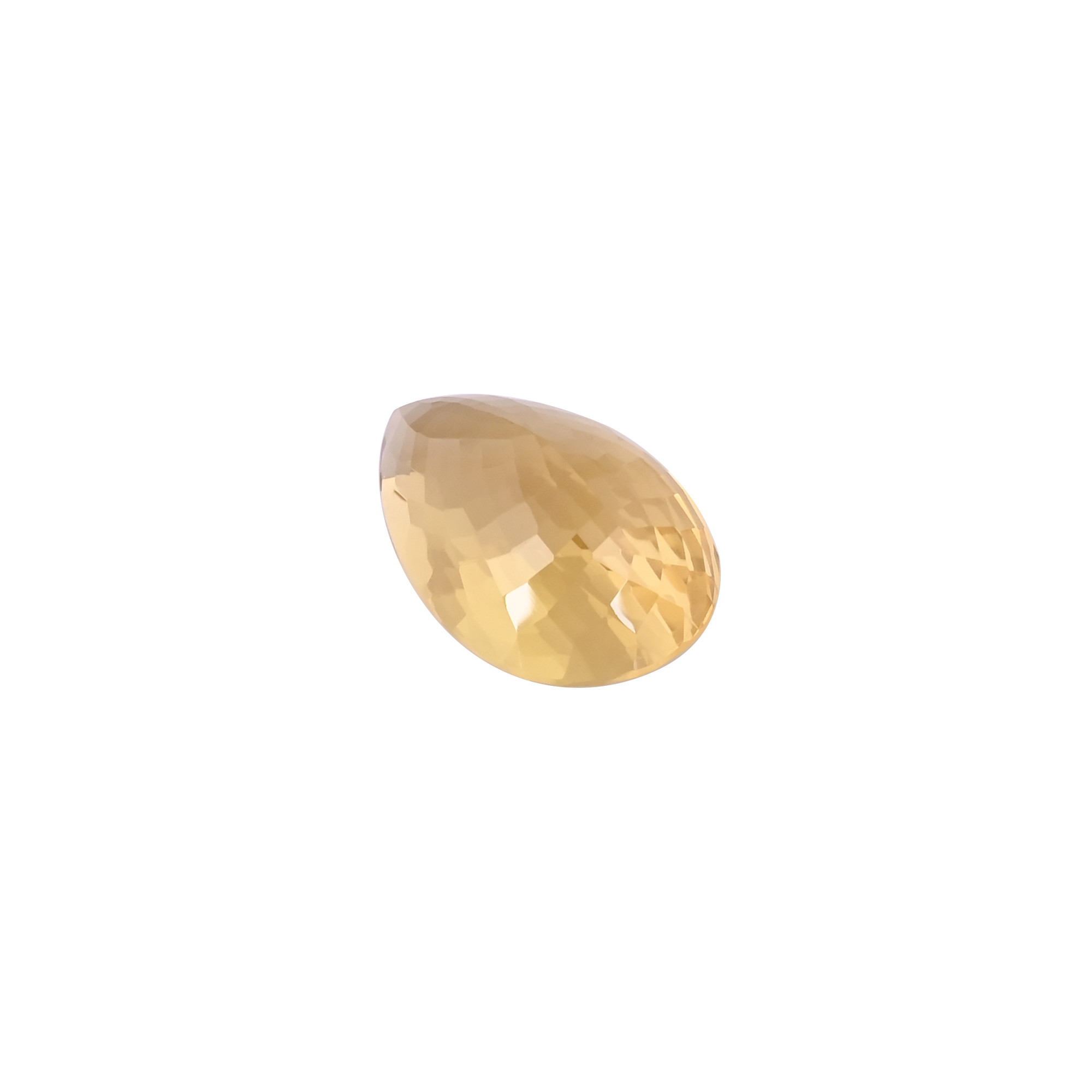 Natural Lemon Quartz 30X20MM Pear Normal Cut 5565Cts 1 Piece Gemstone For Making Jewelry
