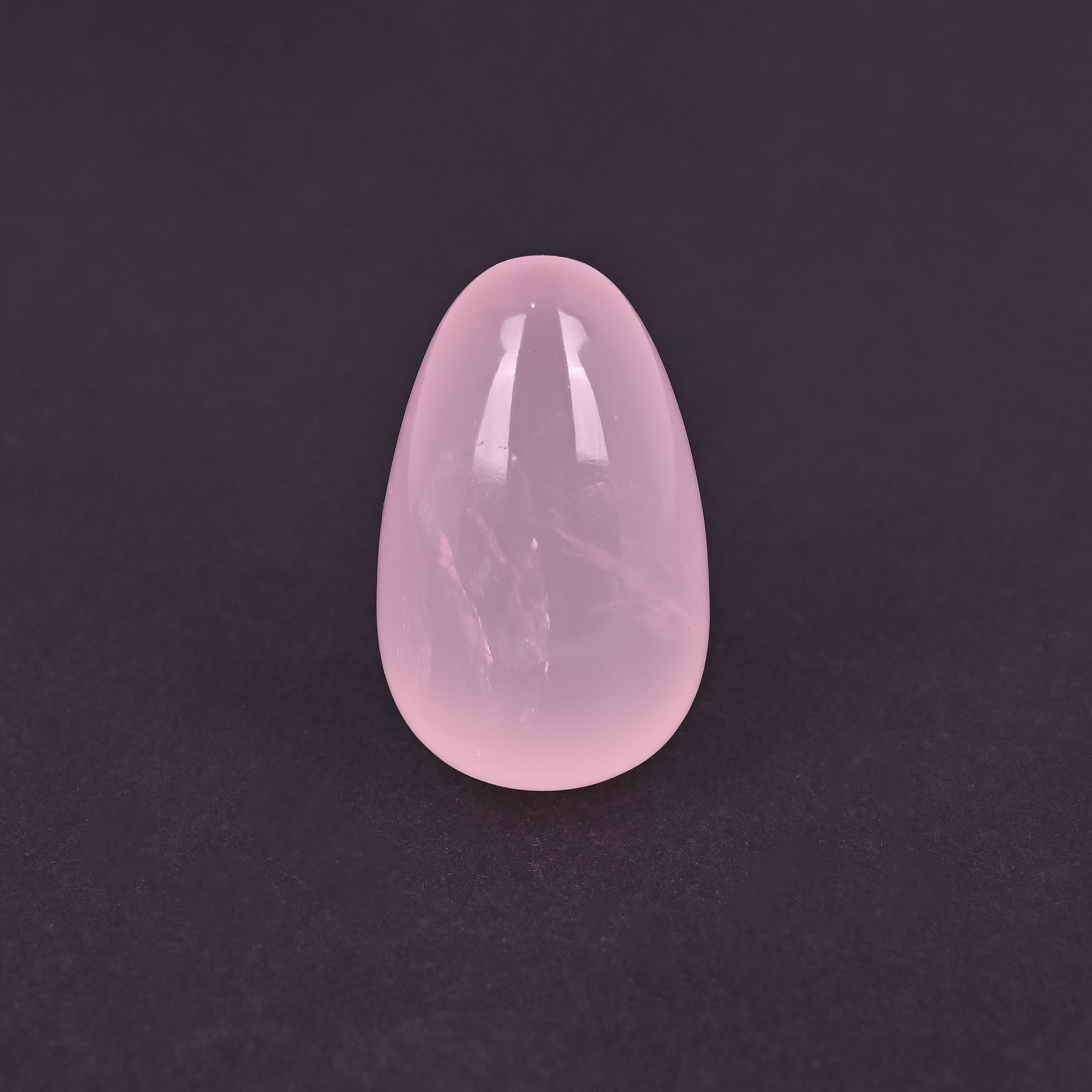 Natural Rose Quartz Loose Gemstone 109 Carat Teardrop 34x21 mm Smooth Cabochon for Jewelry Making 1 Pcs