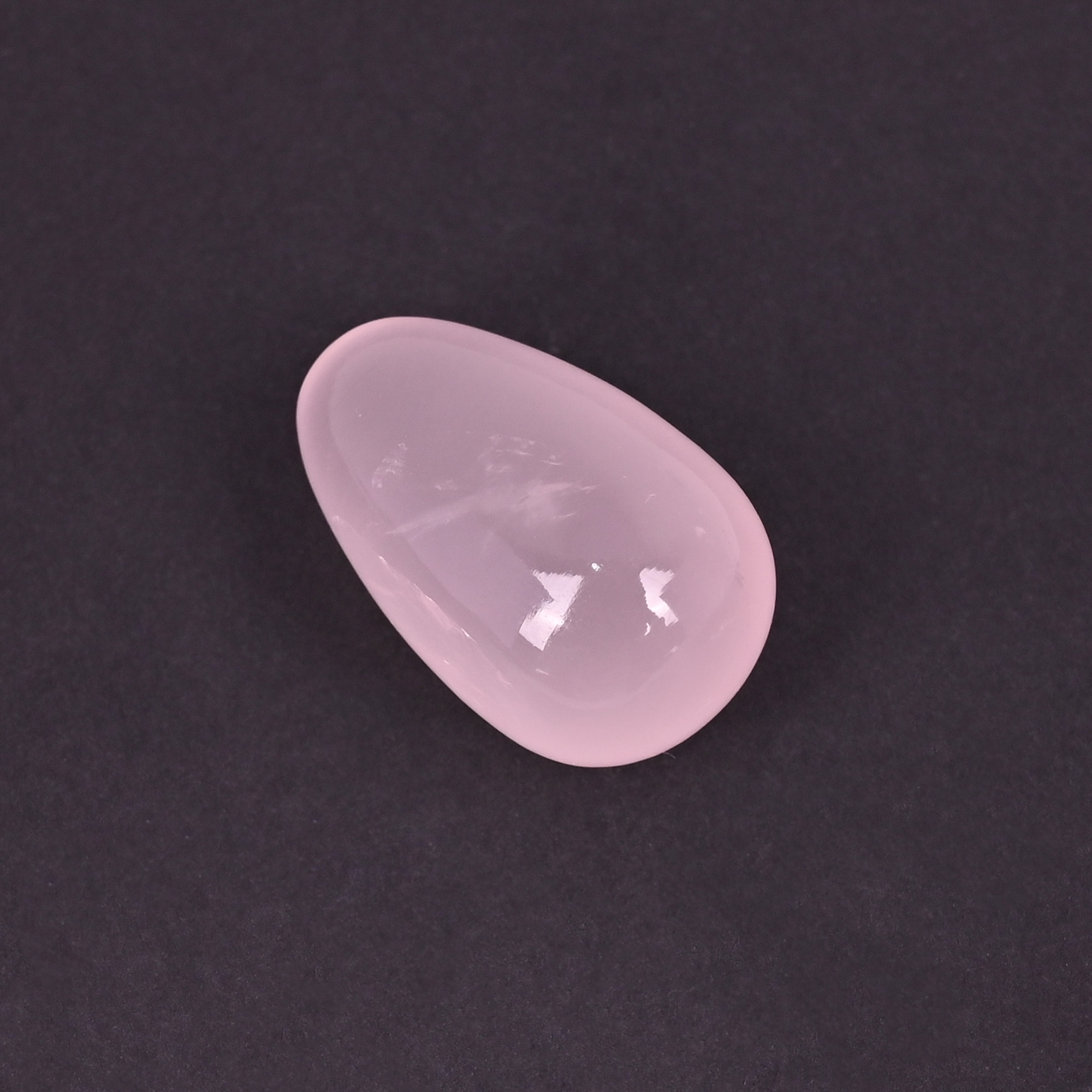 Natural Rose Quartz Loose Gemstone 109 Carat Teardrop 34x21 mm Smooth Cabochon for Jewelry Making  1 Pcs