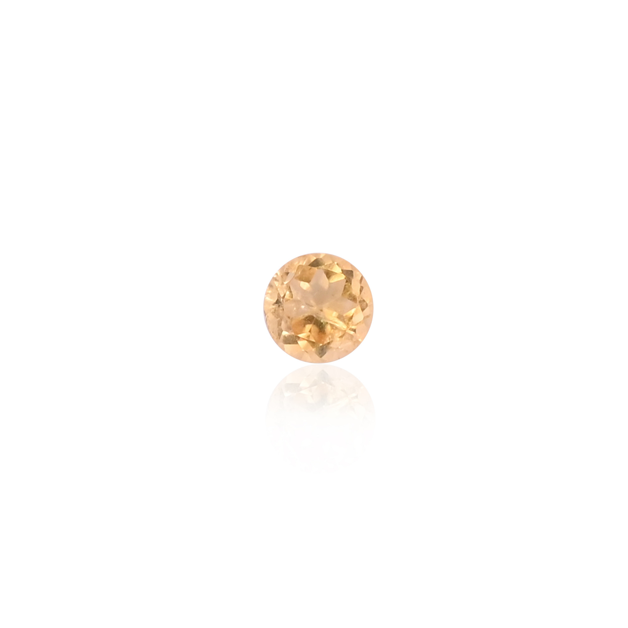 Natural Citrine 5MM Round Normal Cut 295Cts 6Pcs Gemstone Lot For Making Jewelry
