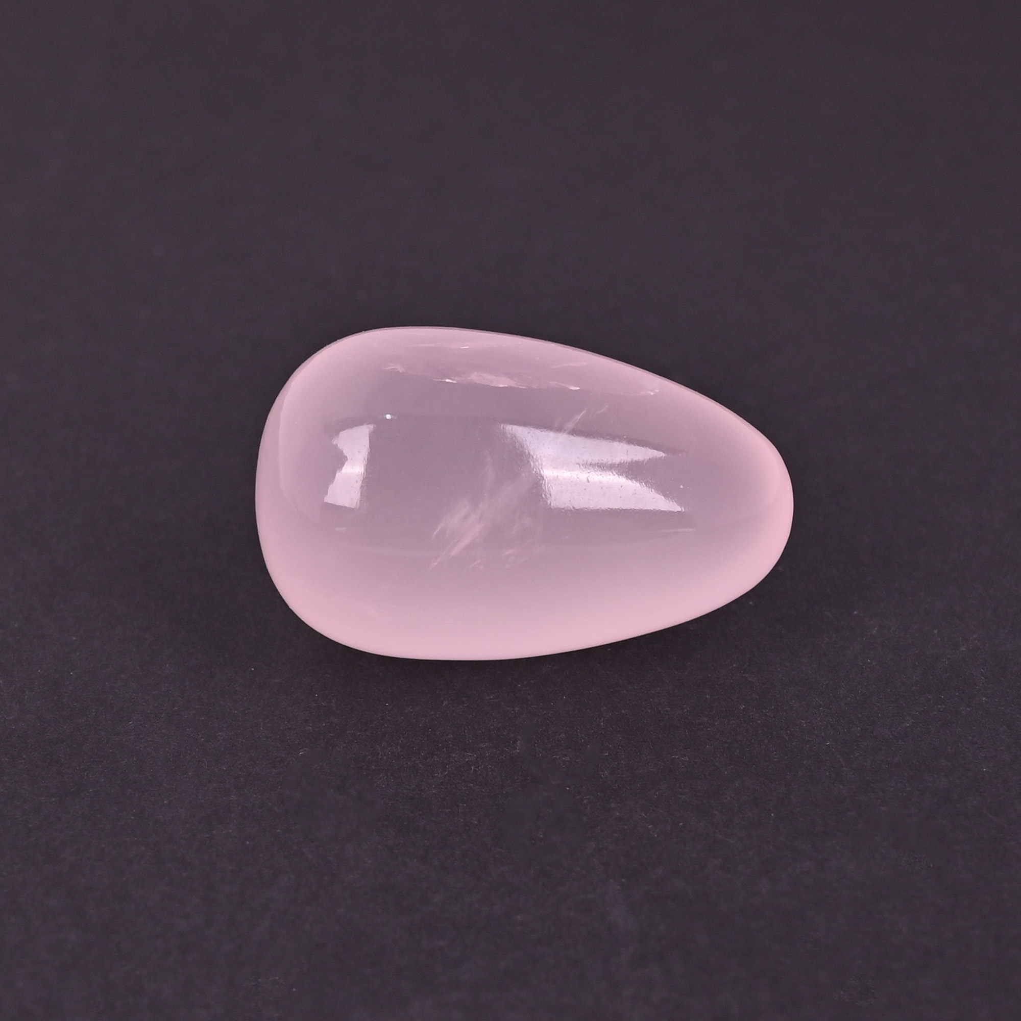 Natural Rose Quartz Loose Gemstone 109 Carat Teardrop 34x21 mm Smooth Cabochon for Jewelry Making  1 Pcs