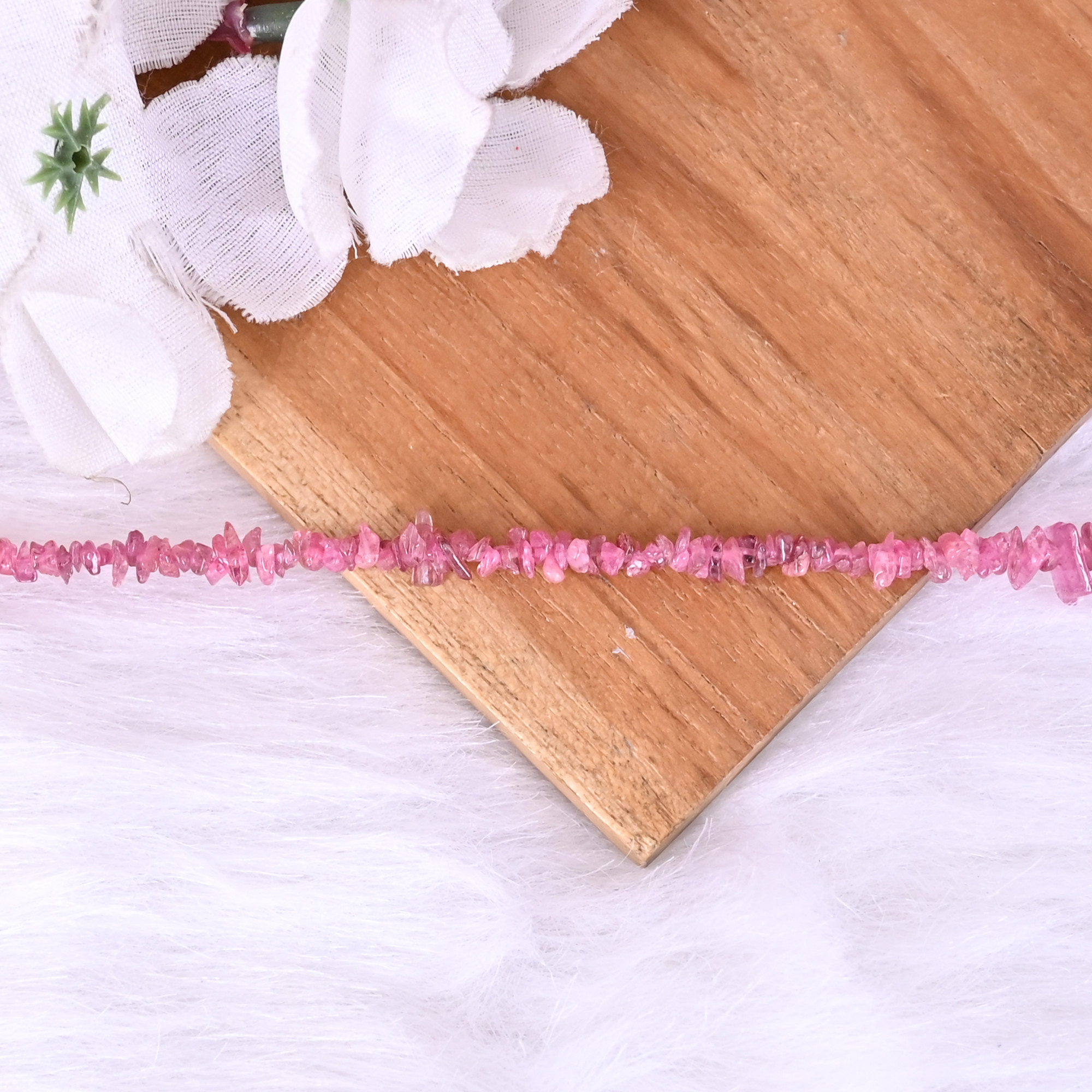 Natural Pink Tourmaline Loose Gemstone 195 Gram Mix Size Irregular Briolette Beads Strand for Jewelry Making  1 Line Strand