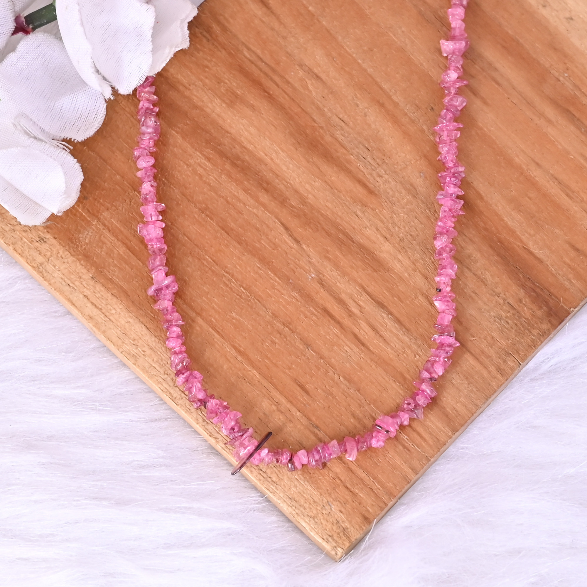 Natural Pink Tourmaline Loose Gemstone 195 Gram Mix Size Irregular Briolette Beads Strand for Jewelry Making 1 Line Strand