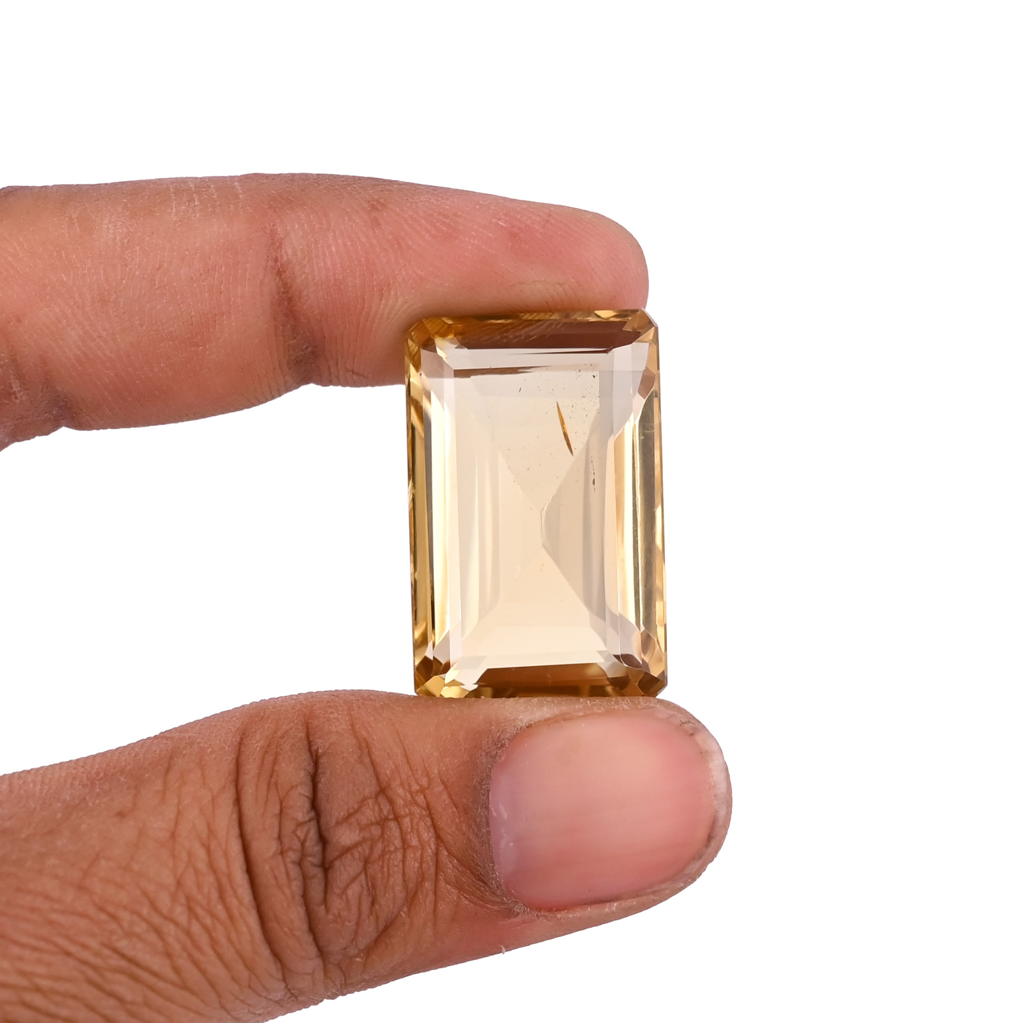 Natural Lemon Quartz 18X27MM Baguette Normal Cut 5335Cts 1Piece Gemstone For Making Jewelry