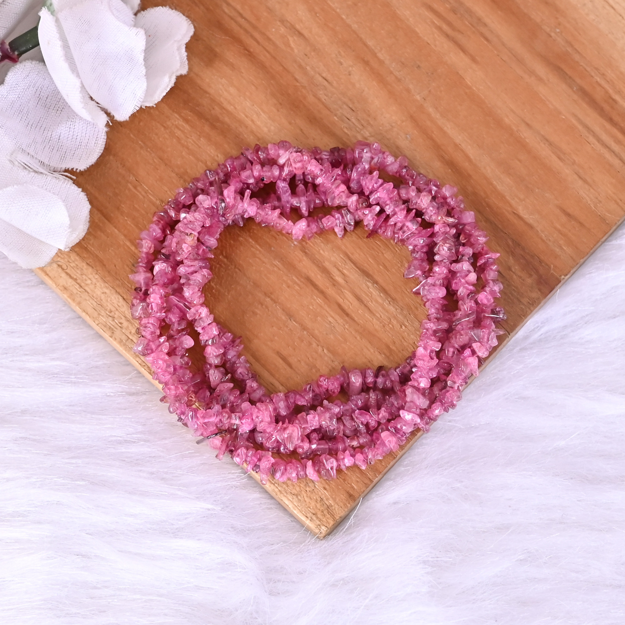 Natural Pink Tourmaline Loose Gemstone 195 Gram Mix Size Irregular Briolette Beads Strand for Jewelry Making  1 Line Strand