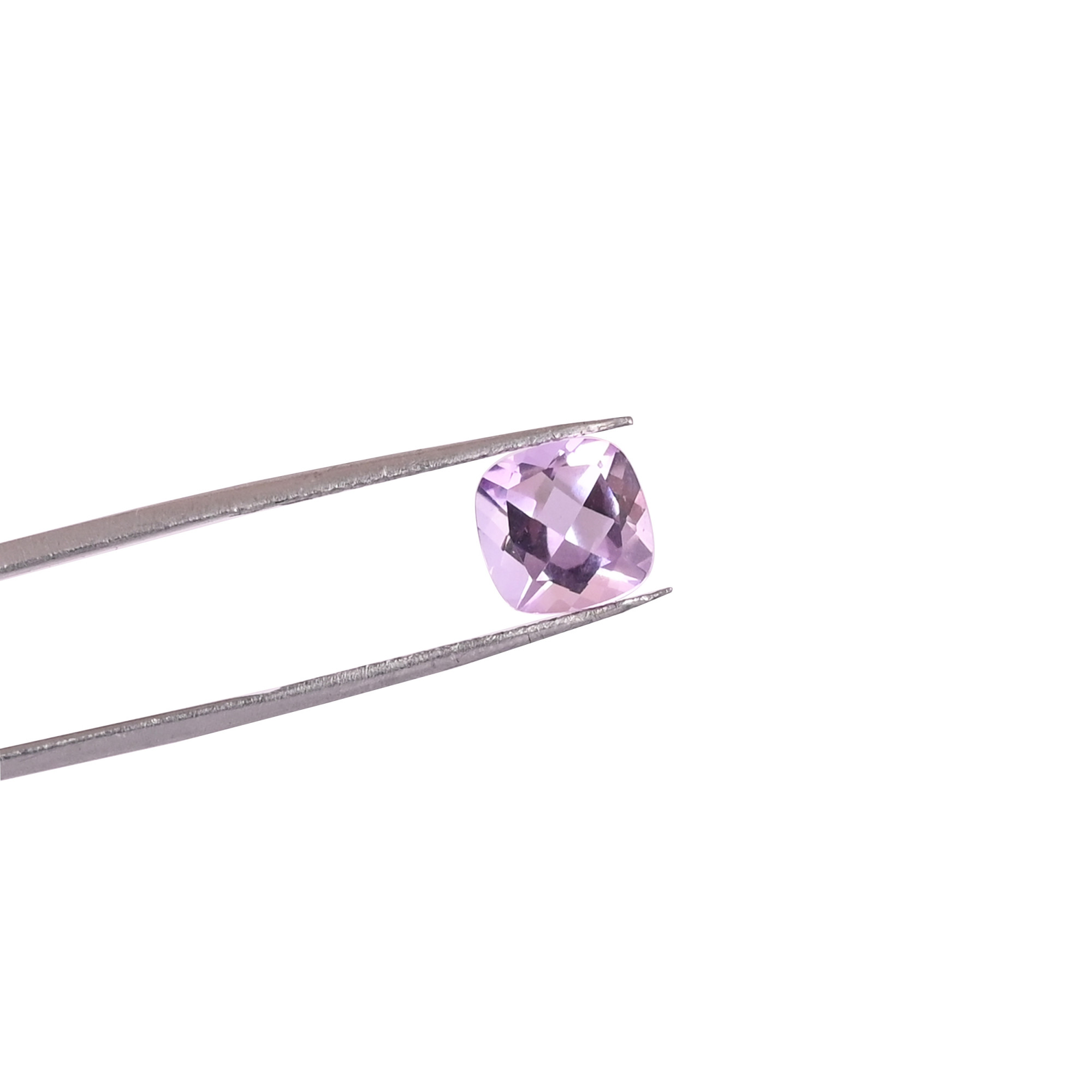 Natural Purple Amethyst 8X8MM Cushion Normal Cut 395Cts 2pcs Gemstone Lot for Making Jewelry