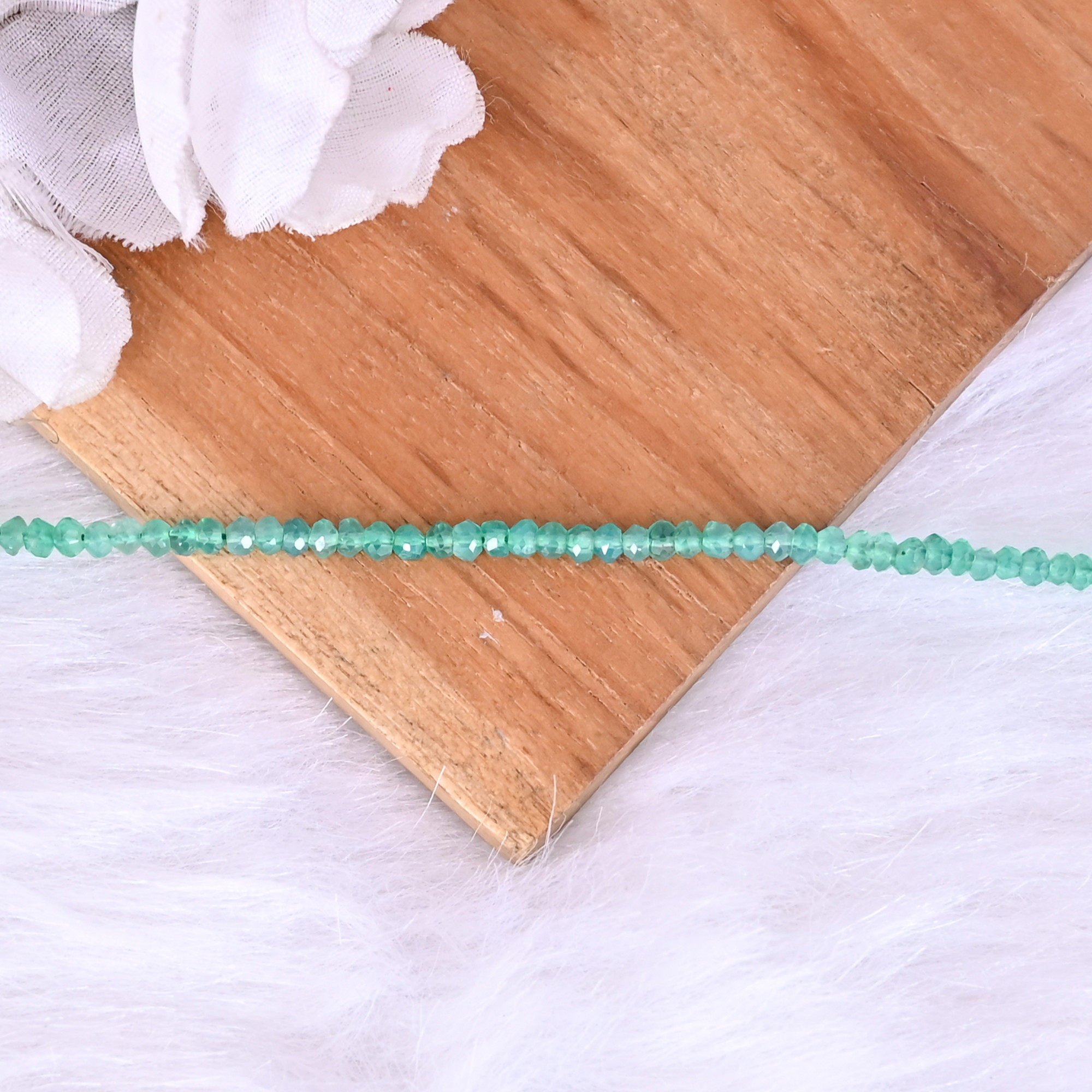 Natural Green Fluorite Loose Gemstone 10 Gram Mix Size Irregular Briolette Faceted Beads Strand for Jewelry Making  1 Line Strand