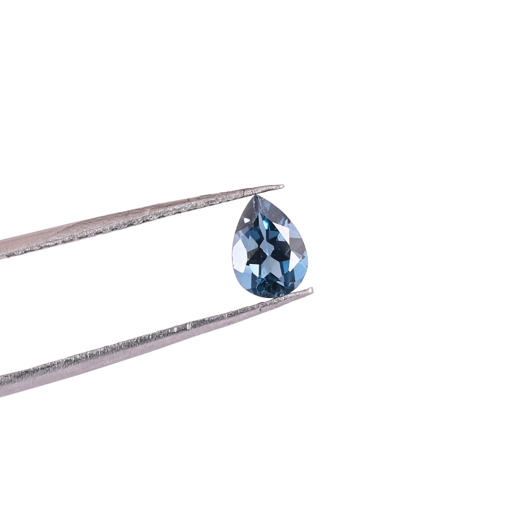 London Blue Topaz 7X5MM Pear Cut 350Cts Gemstone 4pcs Lot for Making Jewelry