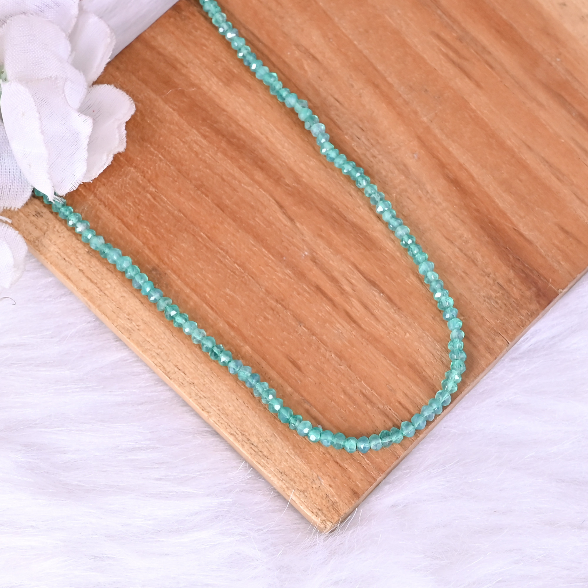 Natural Green Fluorite Loose Gemstone 10 Gram Mix Size Irregular Briolette Faceted Beads Strand for Jewelry Making  1 Line Strand
