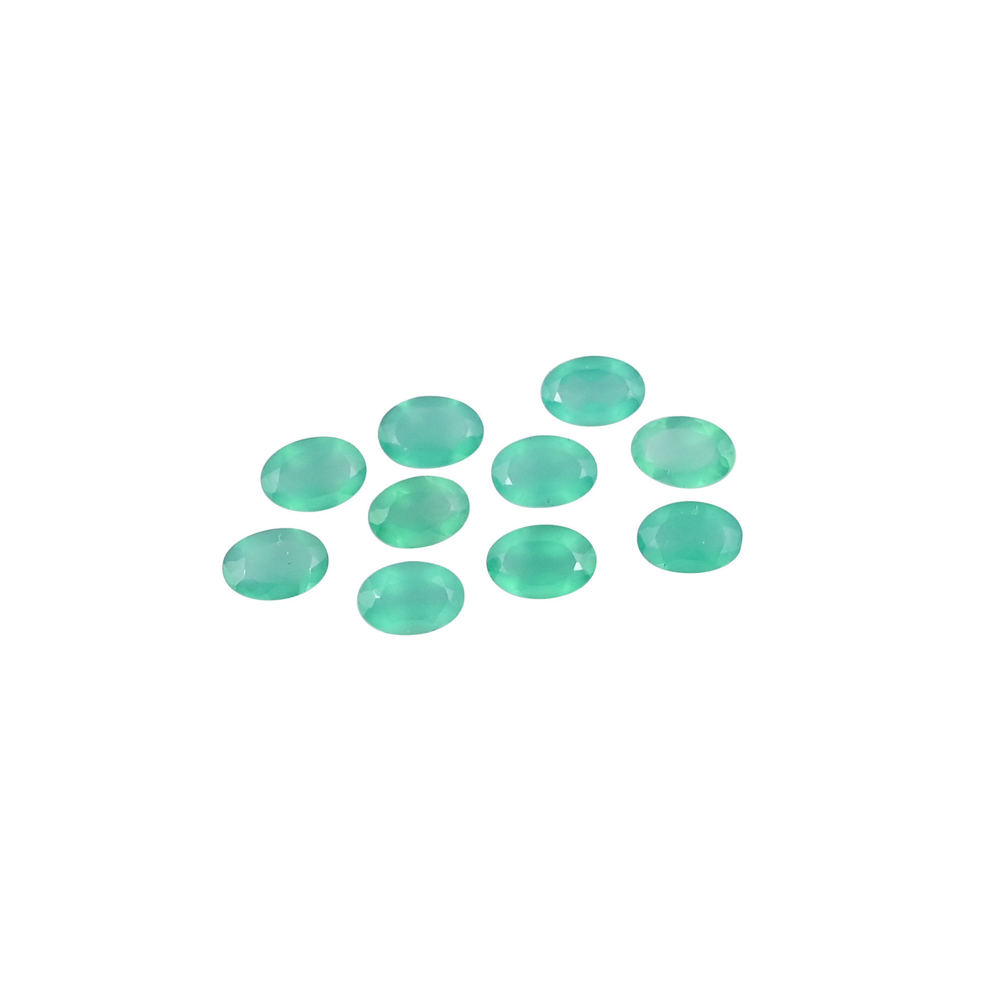 Natural Emerald 6X4 MM Oval 390Cts 10pcs Gemstone lot for Making Jewelry