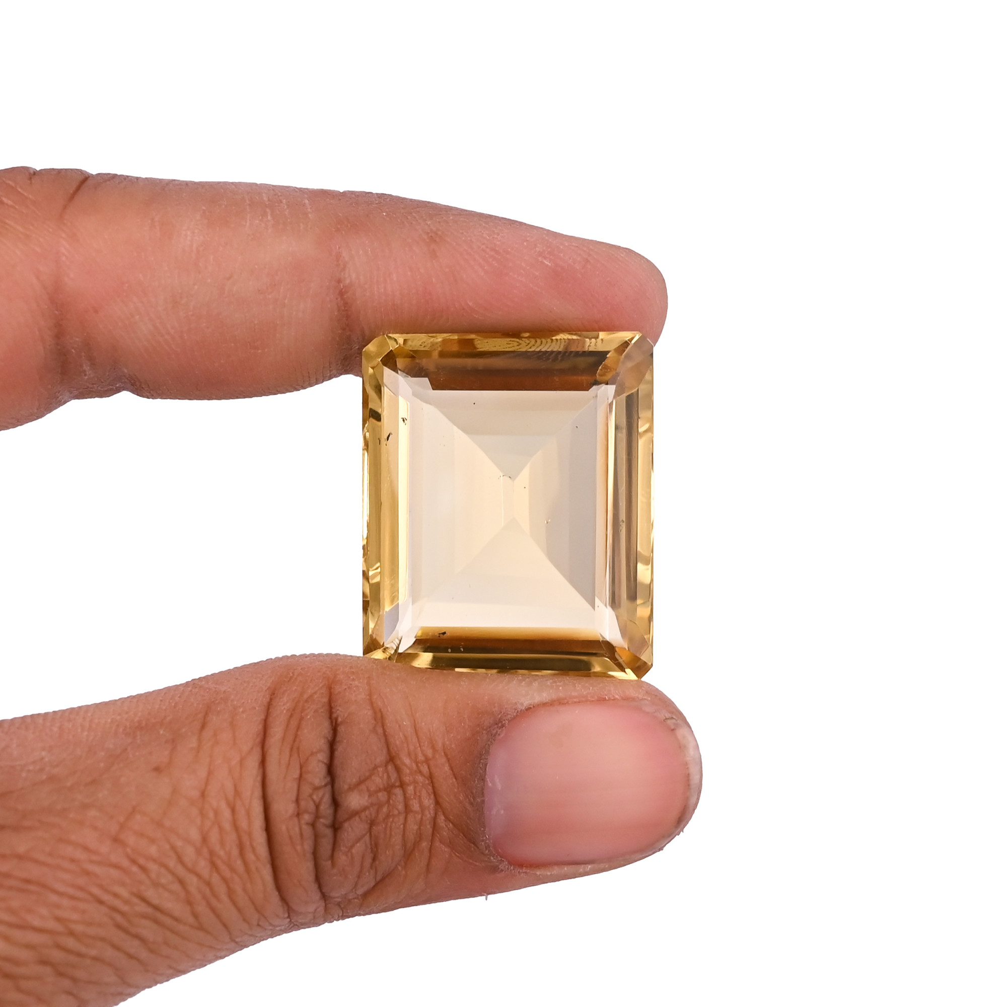 Natural Lemon Quartz 27X22MM Octagon Cut 5410Cts 1 Piece Gemstone For Making Jewelry