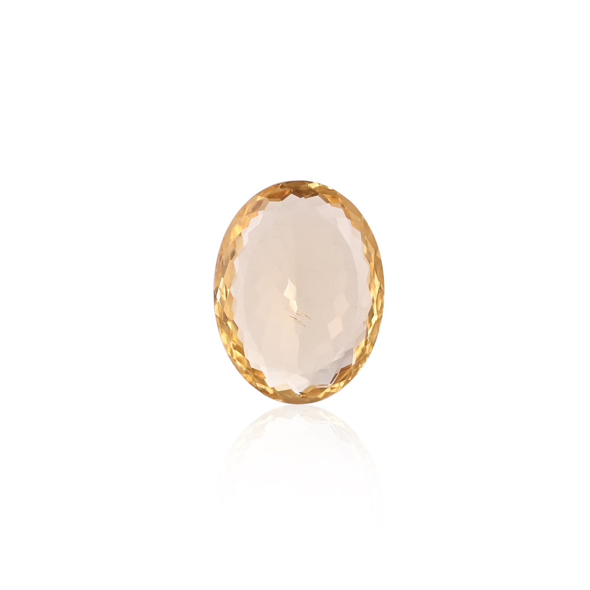 Natural Lemon Quartz 28X21MM Oval Normal Cut 3530Cts 1 Piece Gemstone For Making Jewelry
