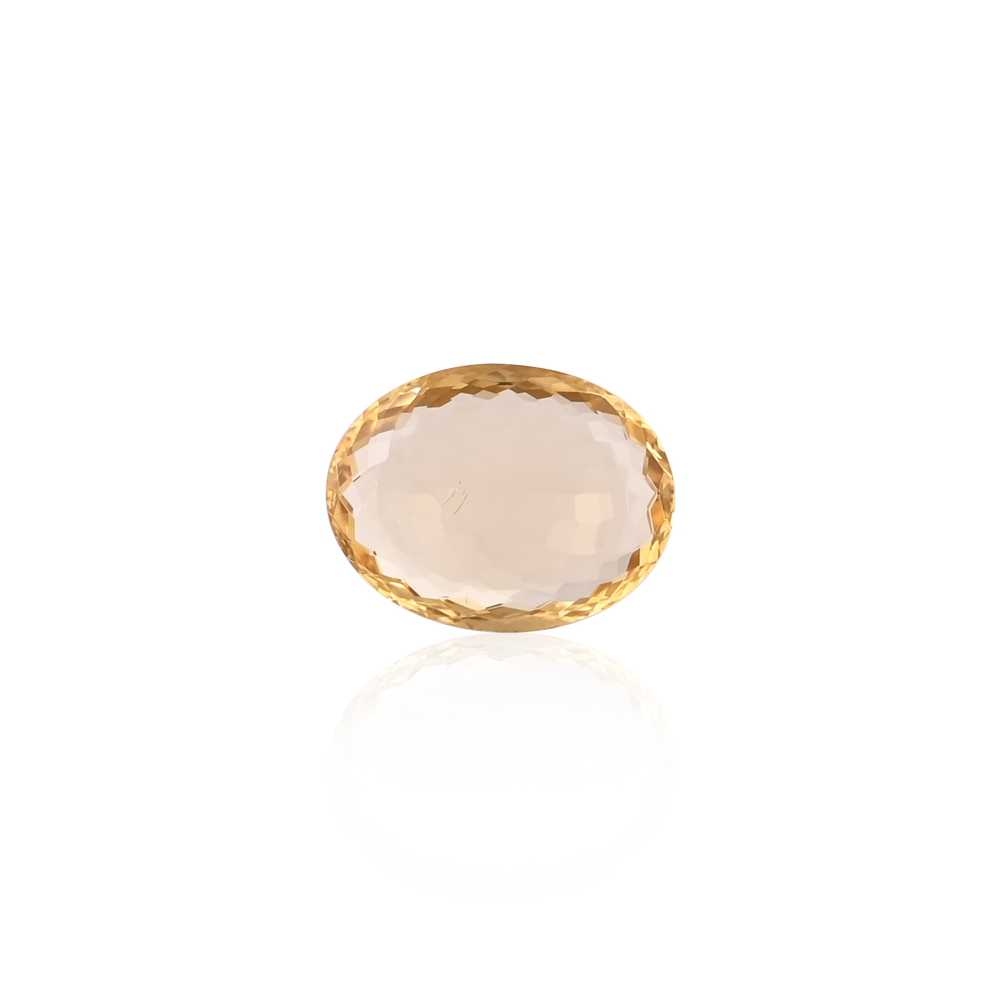 Natural Lemon Quartz 28X21MM Oval Normal Cut 3530Cts 1 Piece Gemstone For Making Jewelry