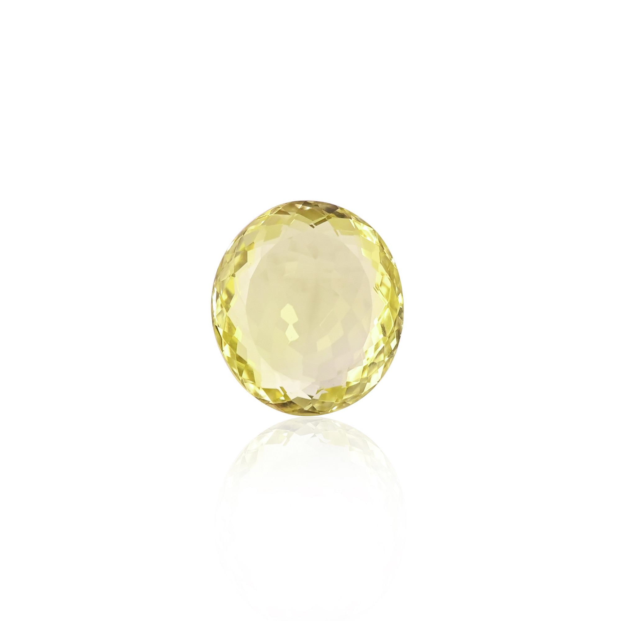 Natural Lemon Quartz 24X19MM Oval Normal Cut 3125Cts 1 Piece Gemstone For Making Jewelry