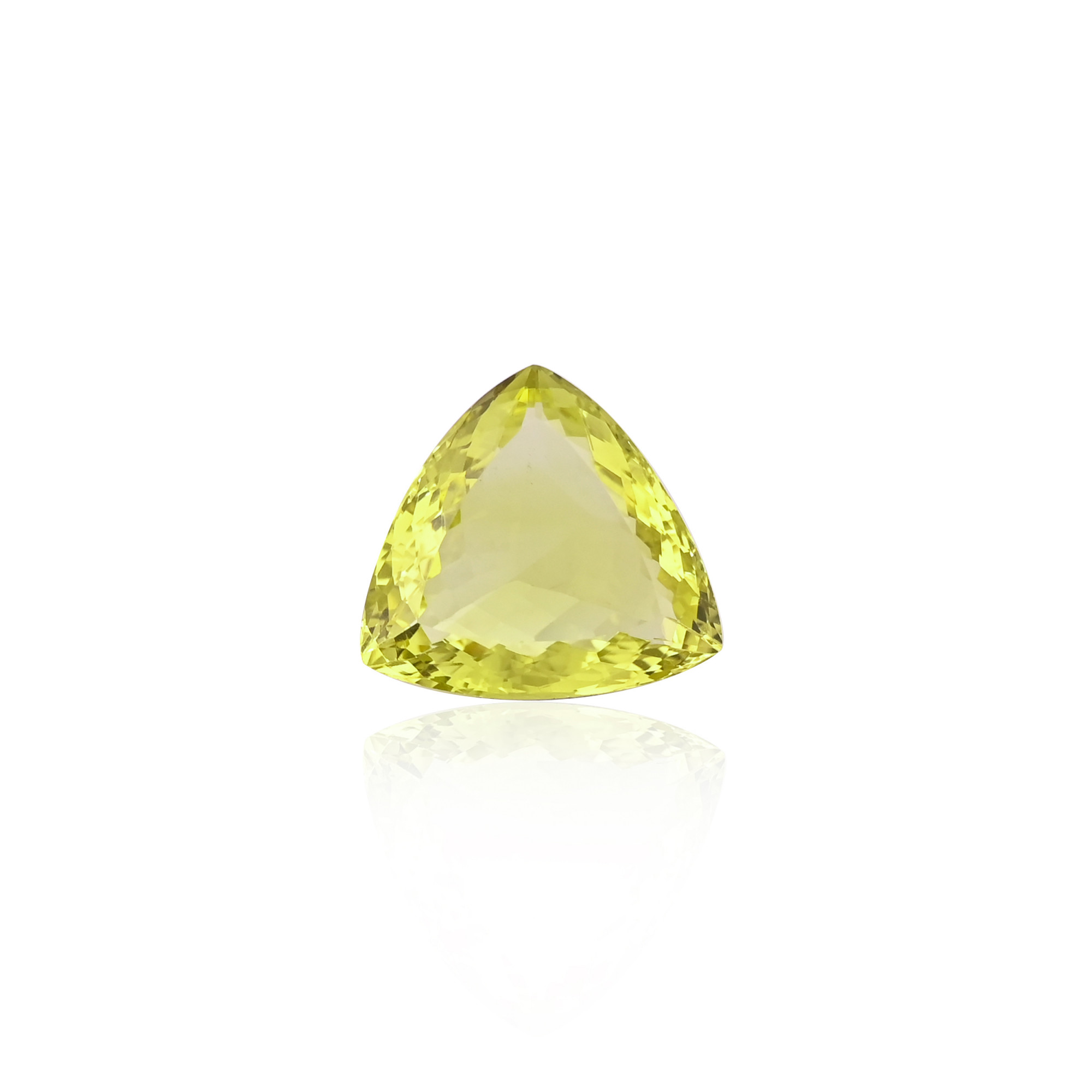 Natural Lemon Quartz 24X21MM Trillion Normal Cut 3060 Cts 1 Piece Gemstone For Making Jewelry