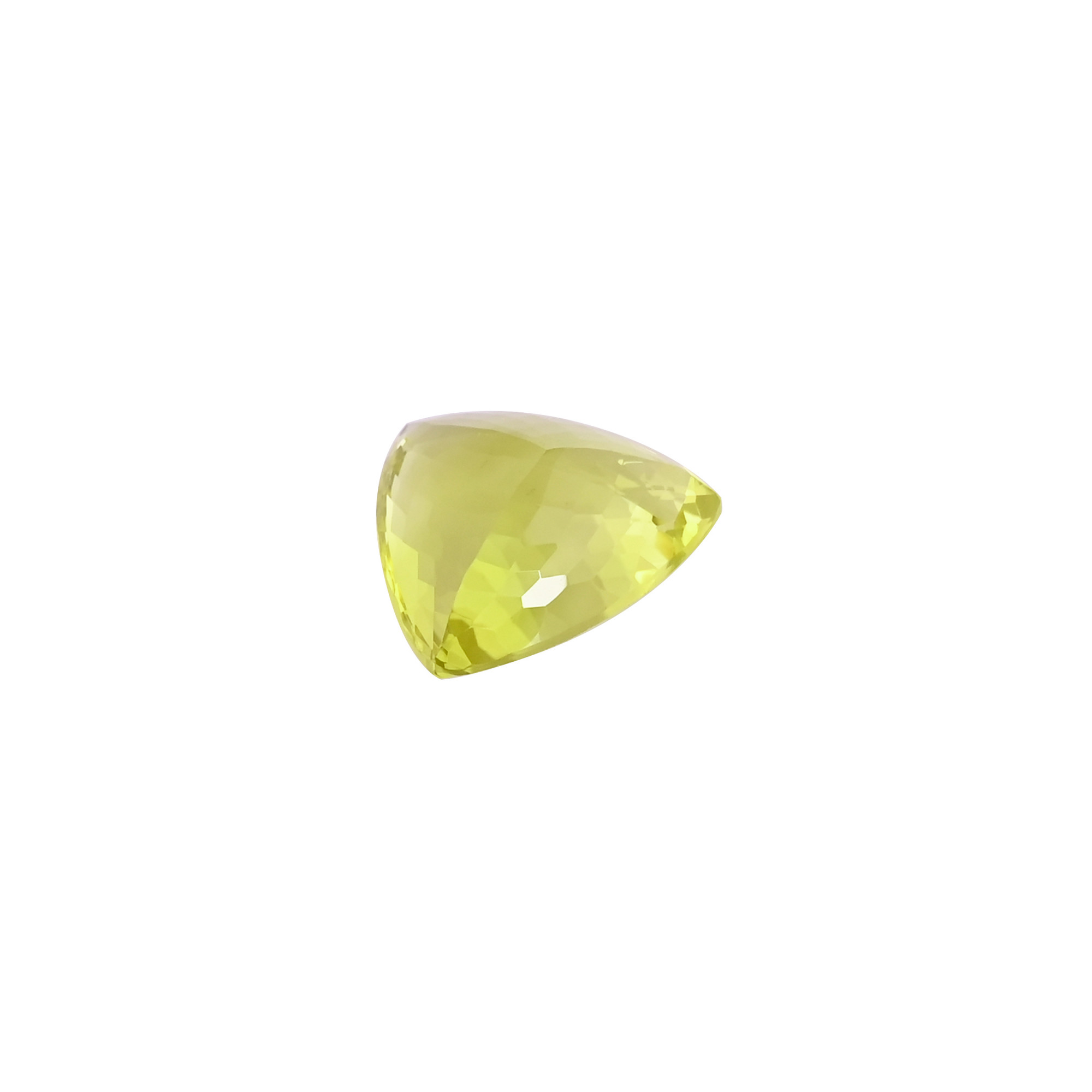 Natural Lemon Quartz 24X21MM Trillion Normal Cut 3060 Cts 1 Piece Gemstone For Making Jewelry