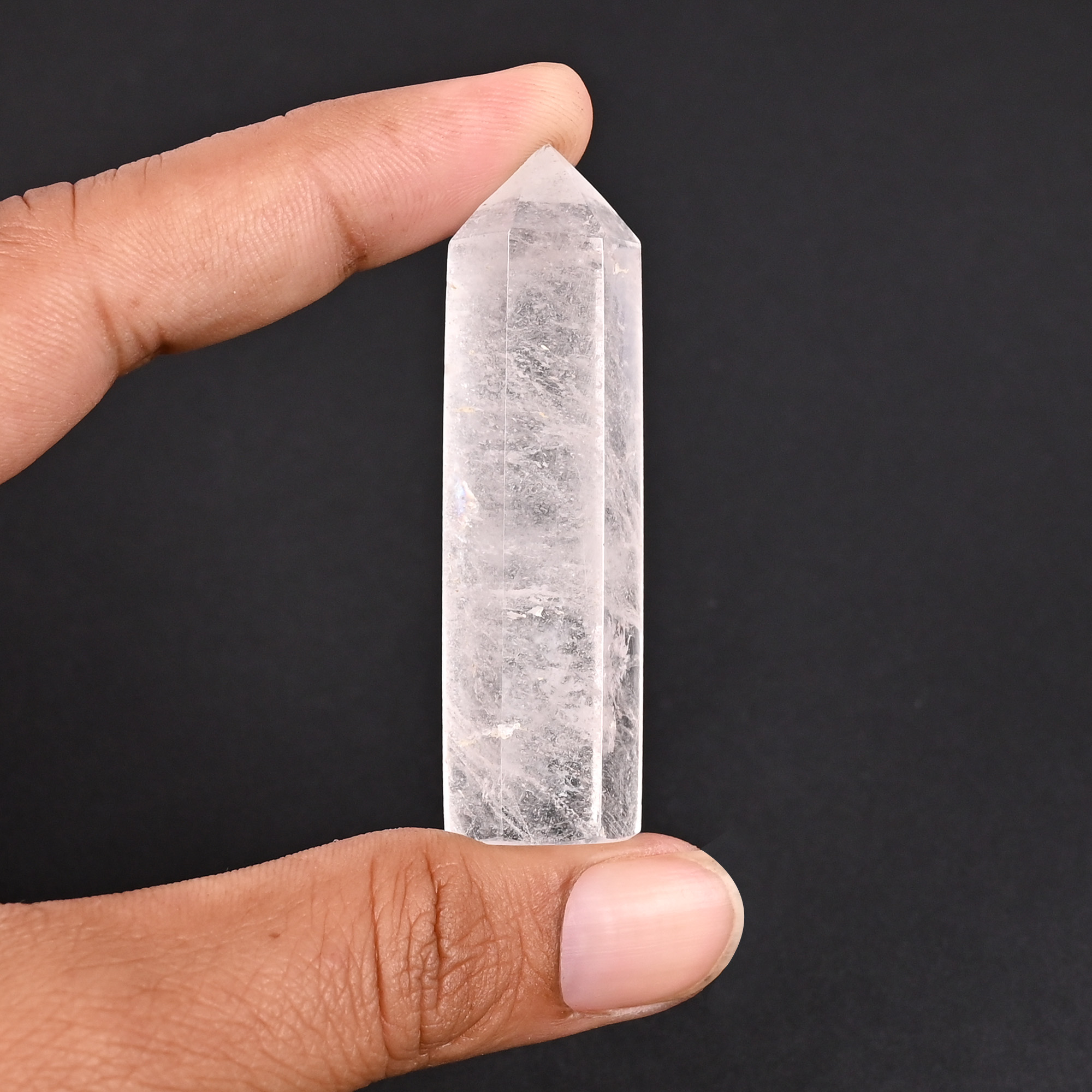 Natural Crystal Loose Gemstone 1391 Carat Pencil Shape 60x15 mm Faceted Cut for Jewelry Making 1 Pcs