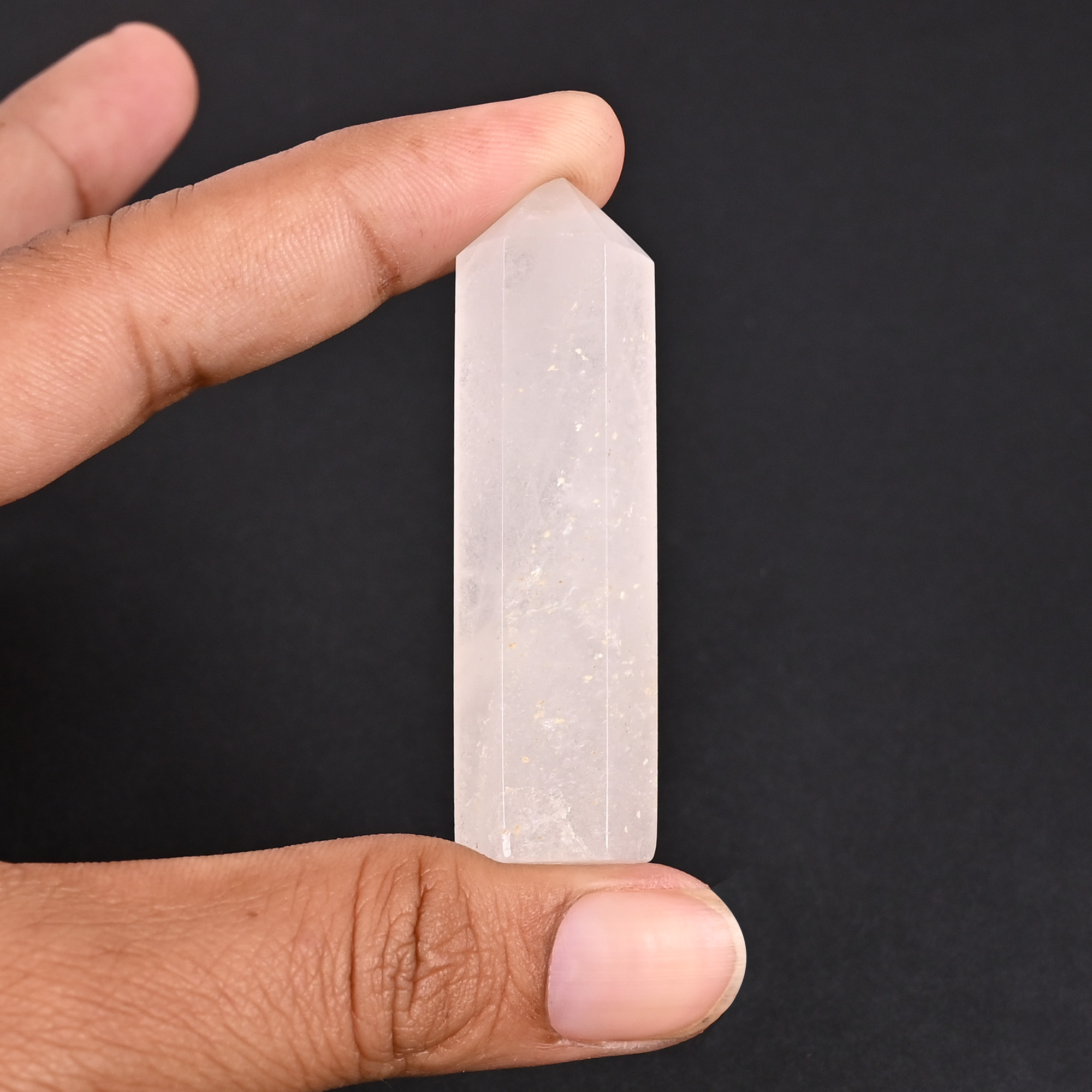 Natural Crystal Loose Gemstone 1431 Carat Pencil Shape 60x15 mm Faceted Cut for Jewelry Making 1 Pcs