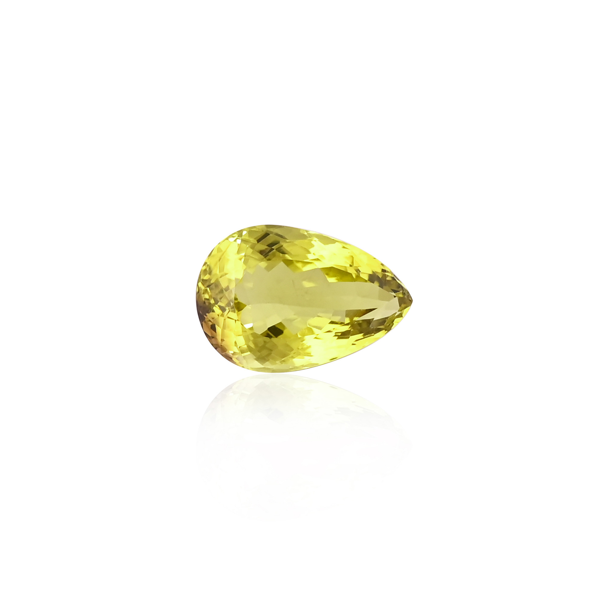 Natural Lemon Quartz 24X16MM Pear Normal Cut 3035Cts 1 Piece Gemstone For Making Jewelry
