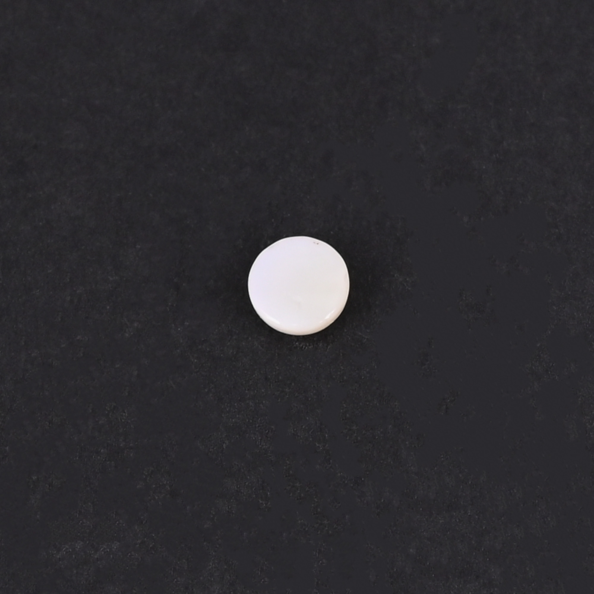 Natural White Opal Loose Gemstone 05 Carat Round 5x5 mm Flat-back Cabochon for Jewelry Making 1 Pcs