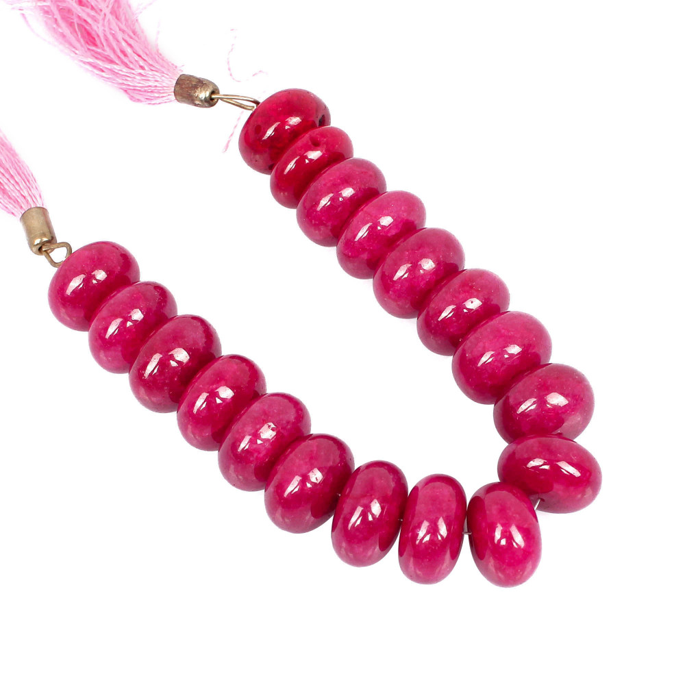 Image of Natural Agate Loose Gemstone 57.7 Gram 15x8 mm Round Briolette Smooth Beads Strand for Jewelry Making | 1 Line Strand