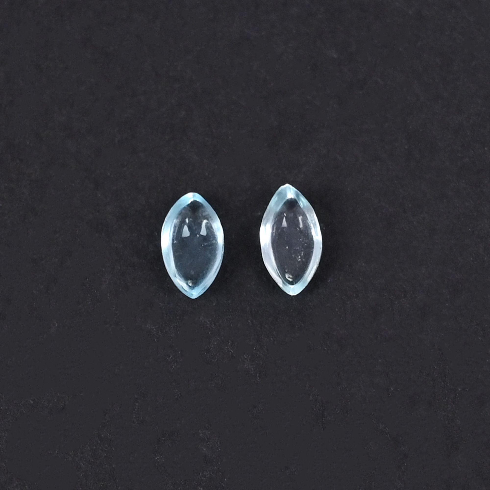 Natural Sky Blue Topaz Loose Gemstone 05 Carat Marquise 6x3 mm Flat-back Faceted for Jewelry Making 1 Pair