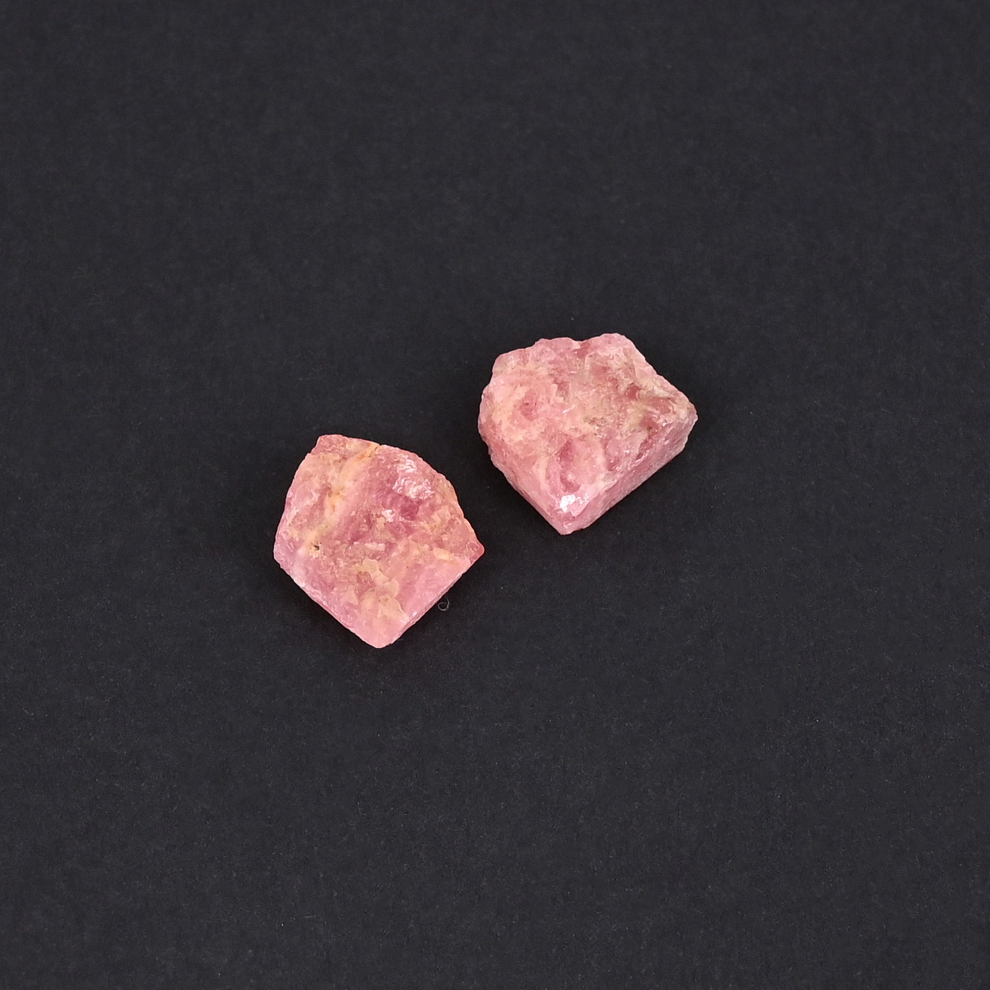 Natural Rhodochrosite Loose Gemstone 94 Carat Irregular 8x8 mm Flat-back for Jewelry Making 1 Pcs
