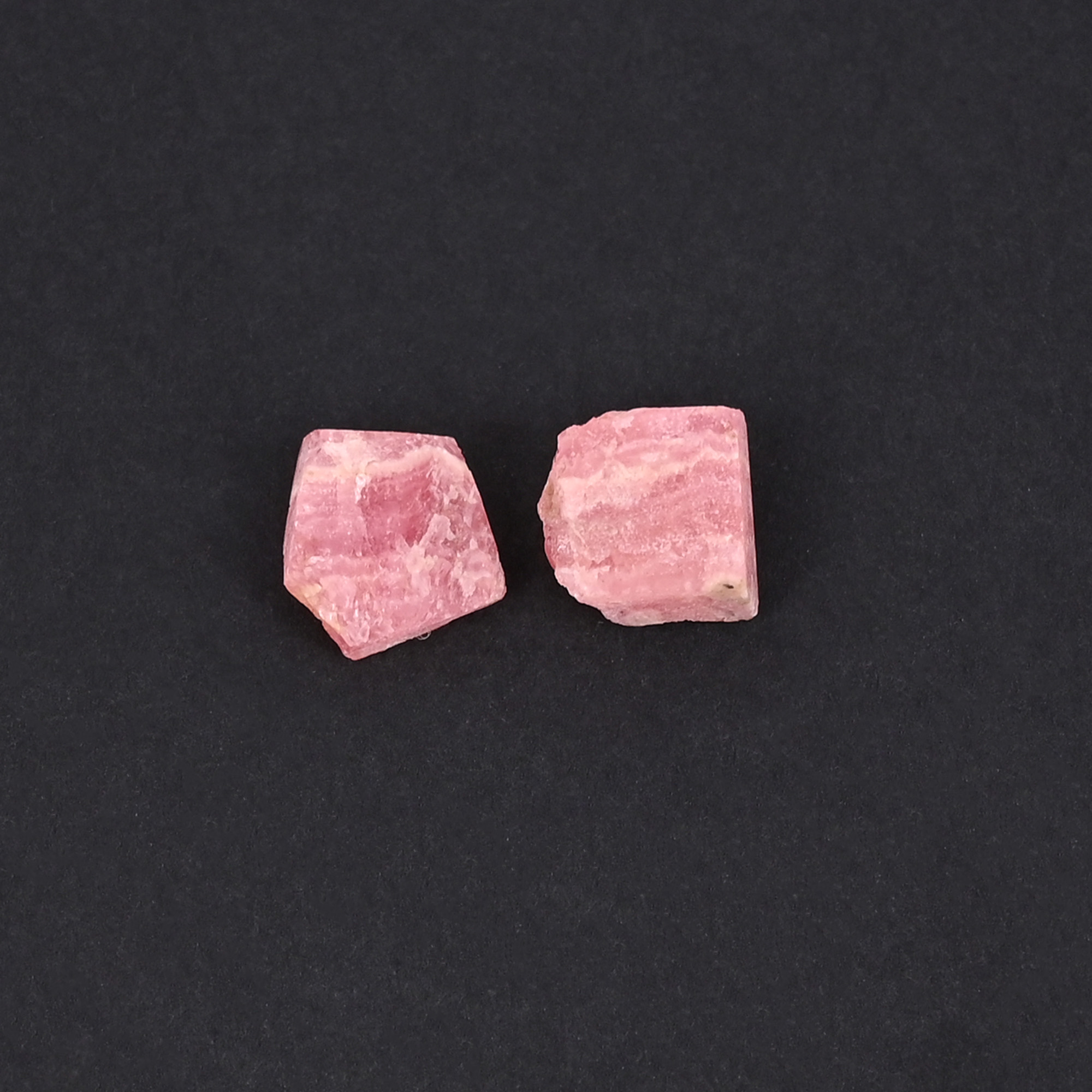 Natural Rhodochrosite Loose Gemstone 94 Carat Irregular 8x8 mm Flat-back for Jewelry Making 1 Pcs