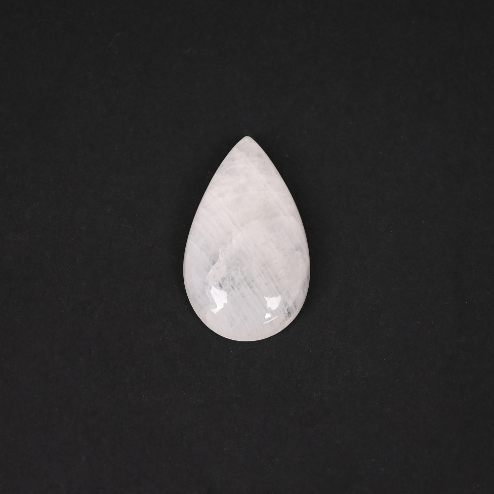 Image of 39.5 Cts Natural Rainbow Moonstone Pear Cabochon Gemstone For Jewelry Making
