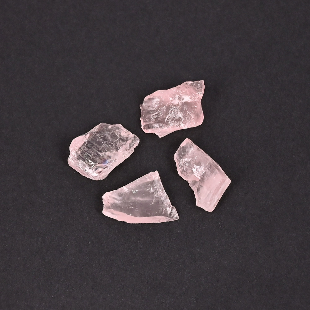 Image of Natural Rose Quartz Loose Gemstone 3 Carat Irregular 13x8 mm Flat-back Faceted for Jewelry Making | 1 Pcs