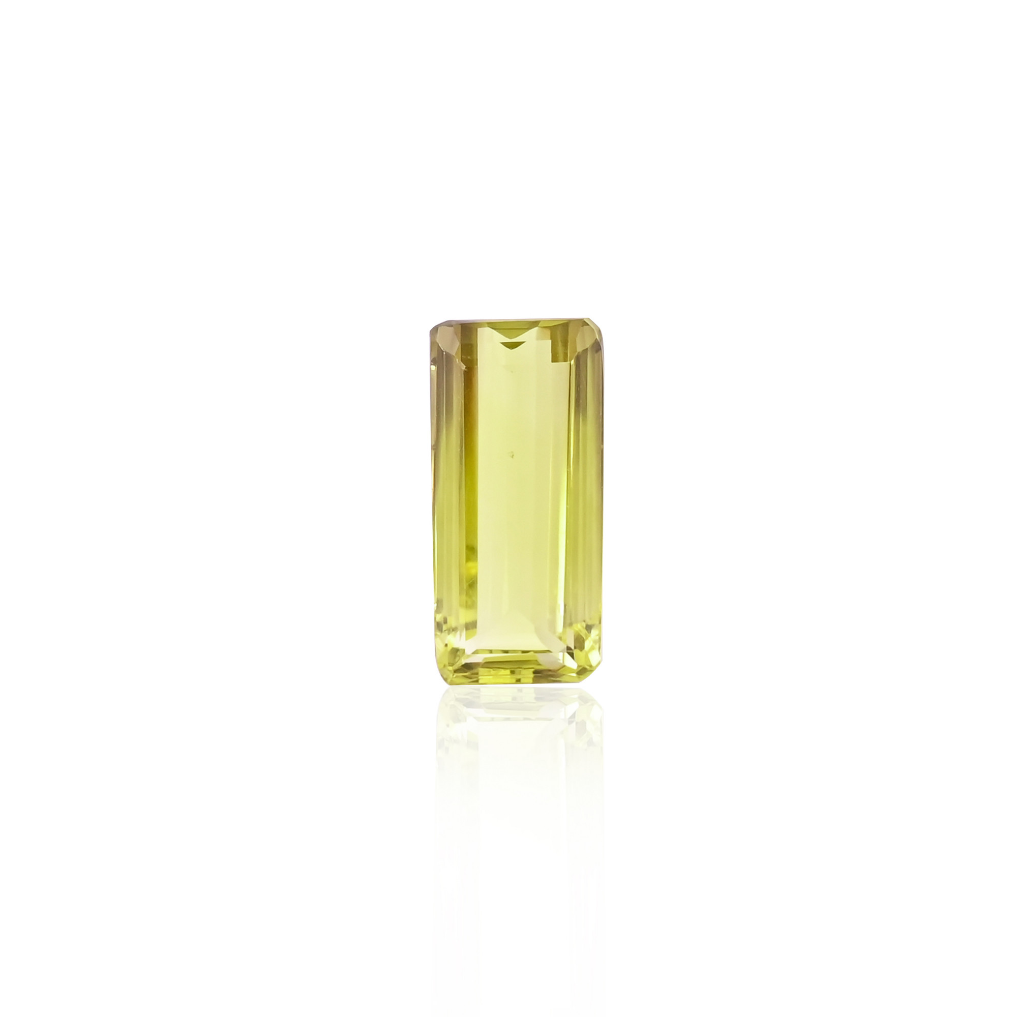 Natural Lemon Quartz 29X13MM Baguette Normal Cut 3485Cts 1 Piece Gemstone For Making Jewelry