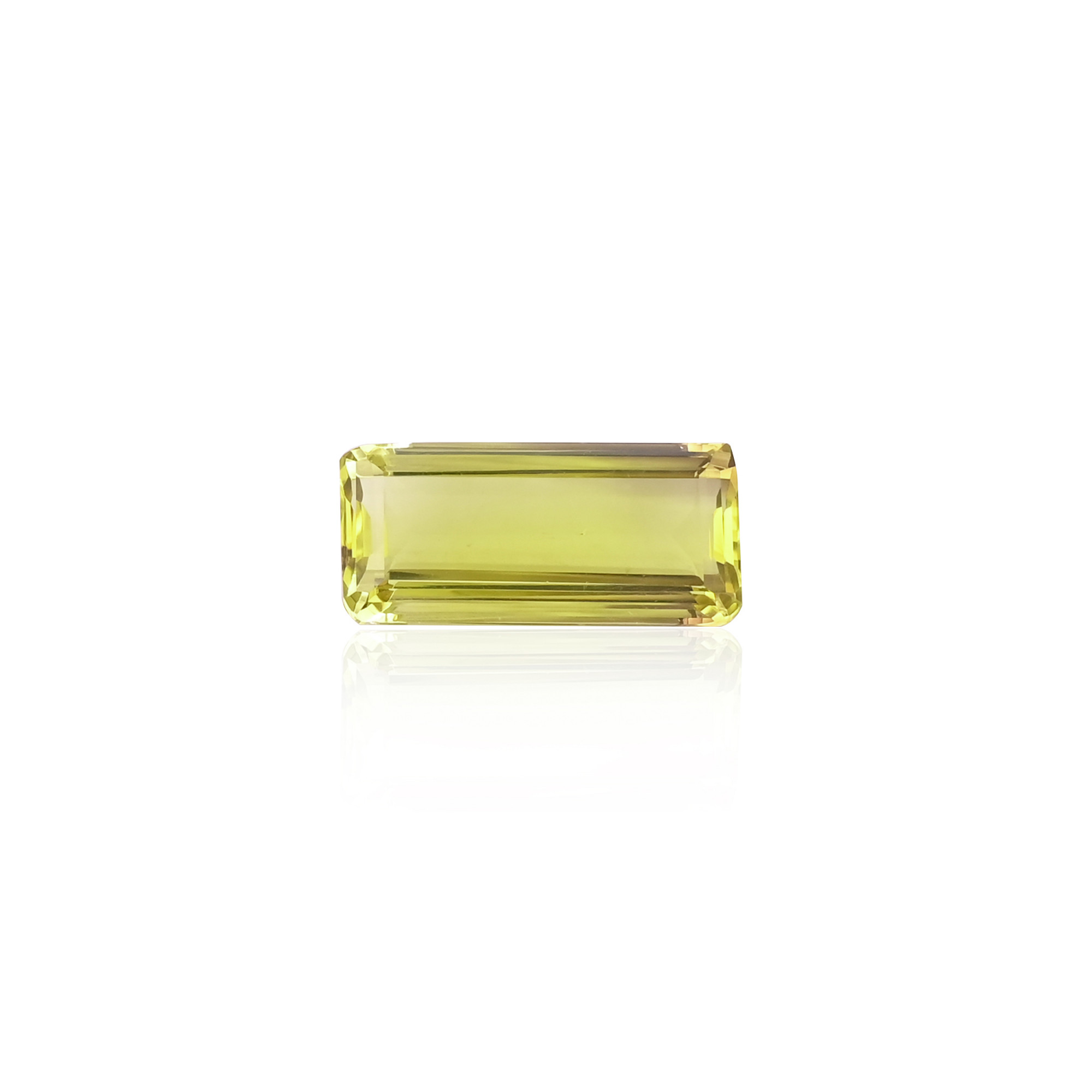 Natural Lemon Quartz 29X13MM Baguette Normal Cut 3485Cts 1 Piece Gemstone For Making Jewelry