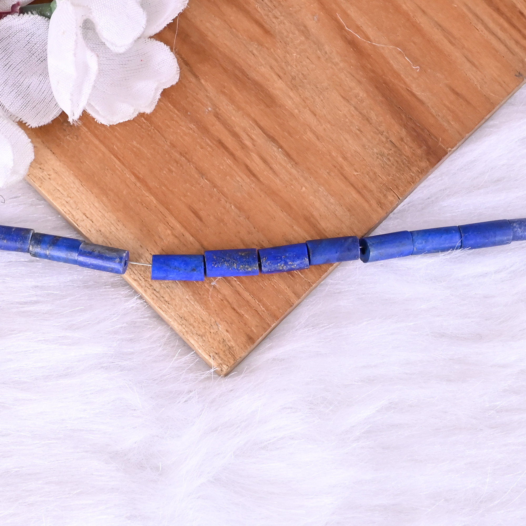 Natural Lapis lazuli Loose Gemstone 137 Gram 11x5 mm Briolette Smooth Beads Strand for Jewelry Making 1 Line Strand