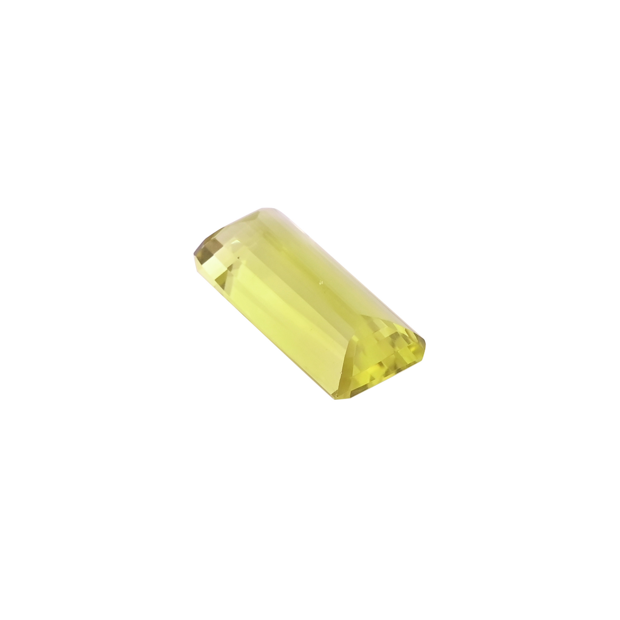 Natural Lemon Quartz 29X13MM Baguette Normal Cut 3485Cts 1 Piece Gemstone For Making Jewelry