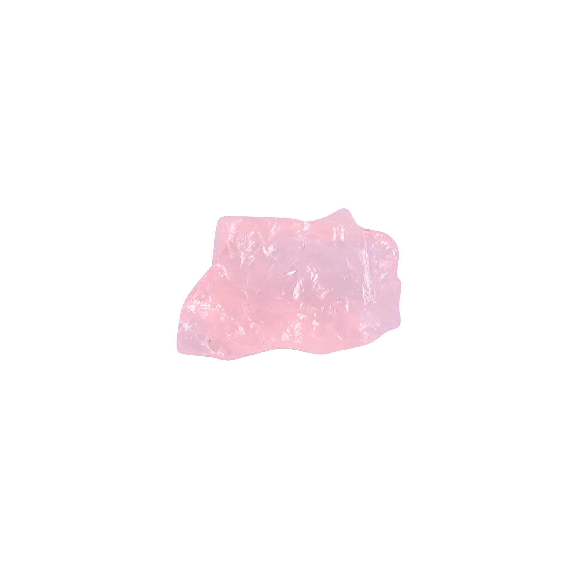 Natural Rose Quartz Loose Gemstone 3 Carat Irregular 13x8 mm Flat-back Faceted for Jewelry Making  1 Pcs
