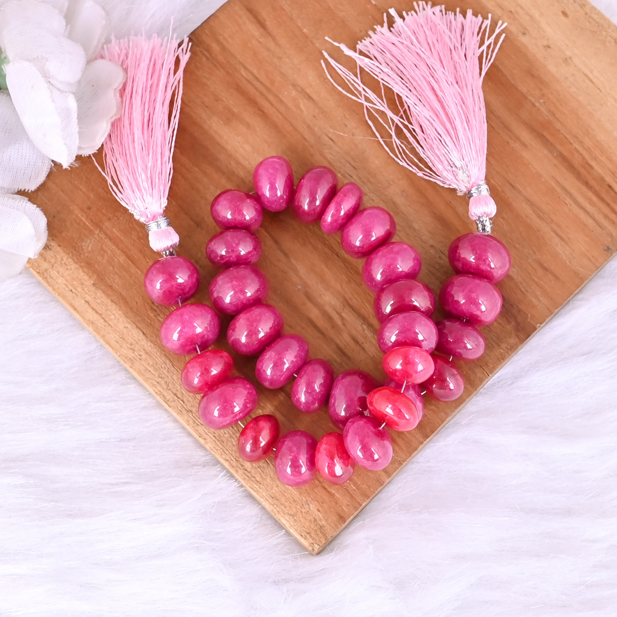 Natural Dyed Agate Loose Gemstone 563 Gram Mix Size Round Briolette Smooth Beads Strand for Jewelry Making  1 Line Strand